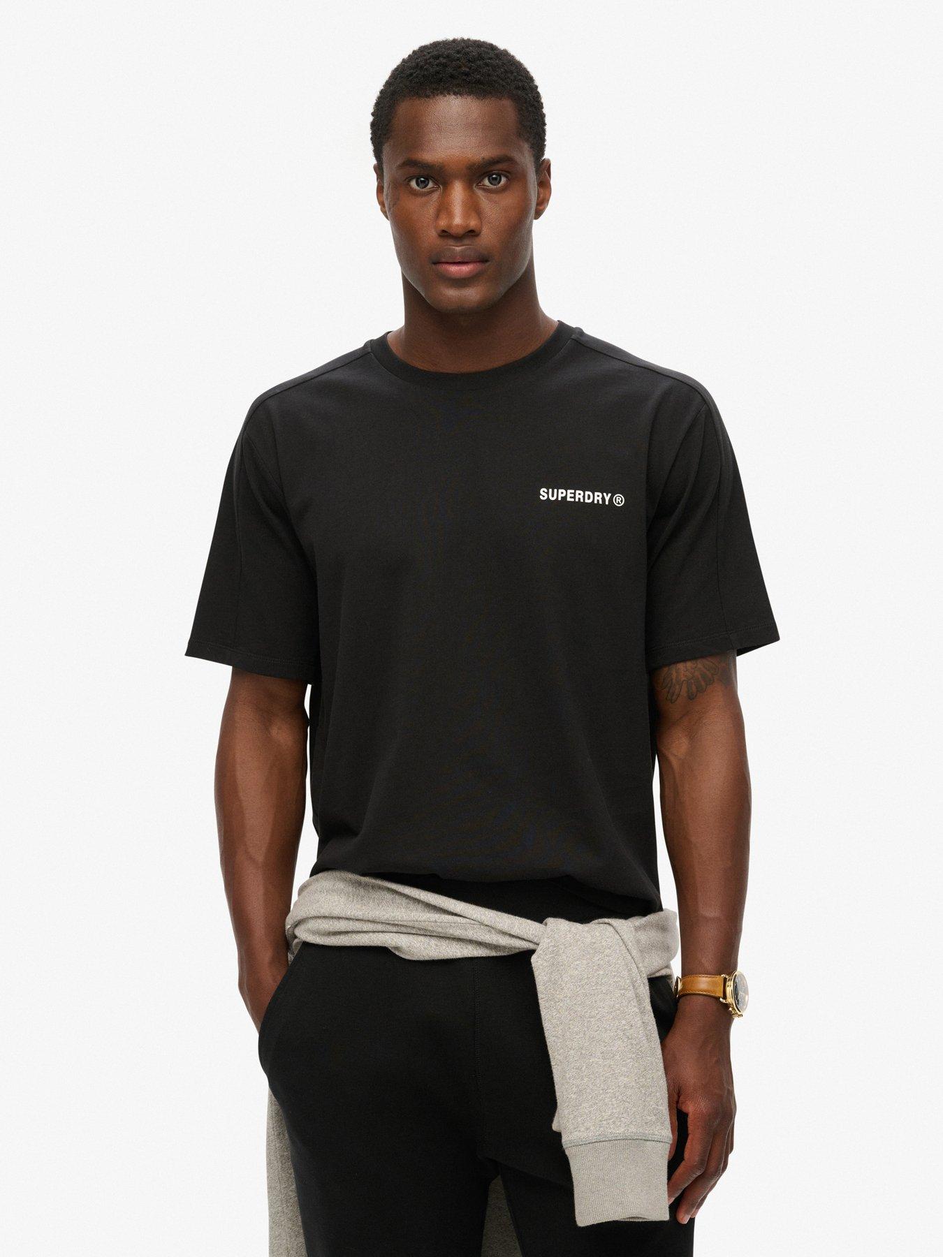 Image 1 of 5 of Superdry Code Tech Relaxed T-Shirt - Black
