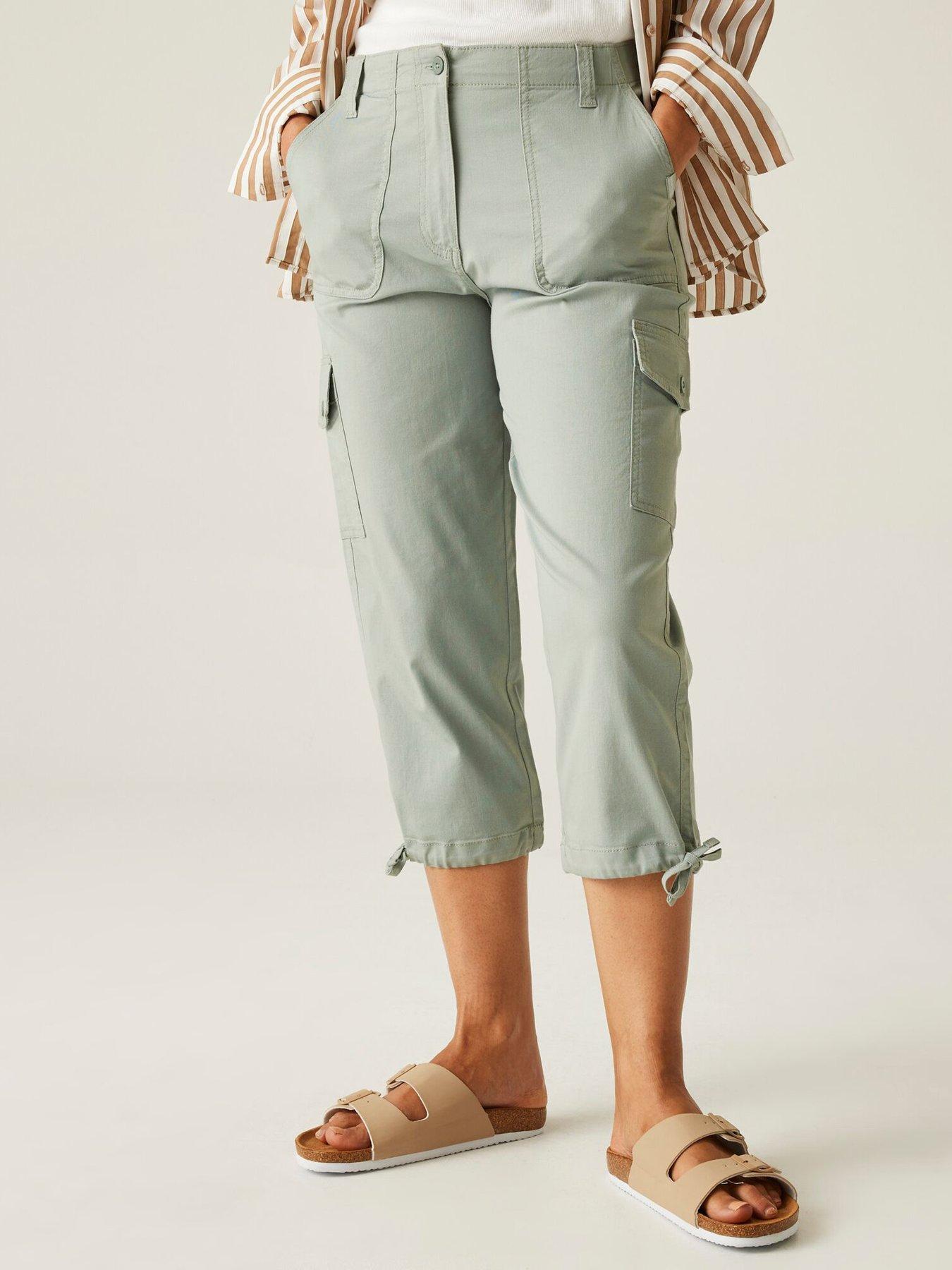 undefined Womens Shorebellacapri Cargo Capri Trousers-green