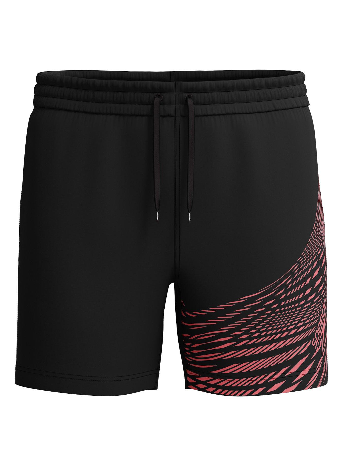 undefined Mens Medley Logo 16 Inch Watershort - Black/red