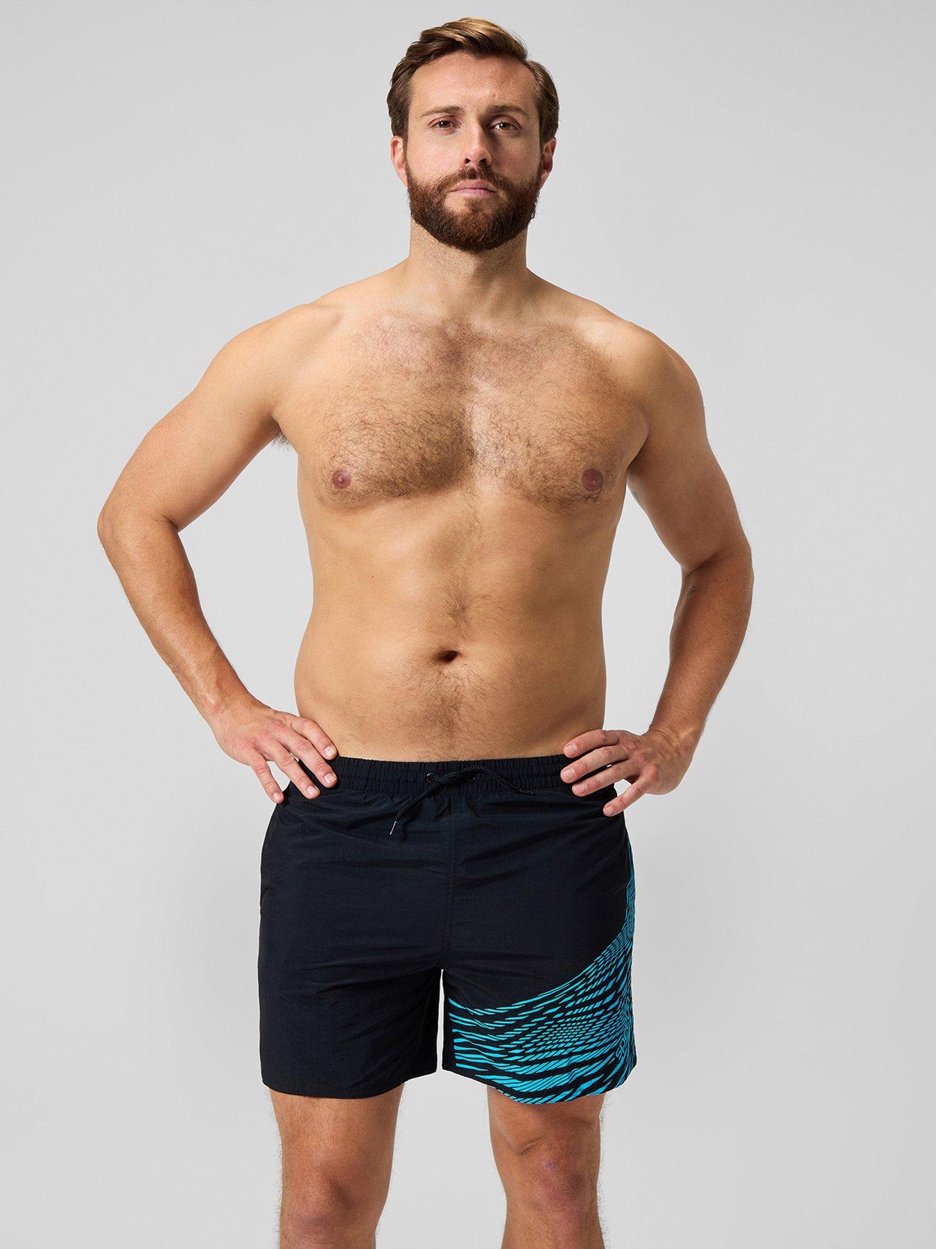undefined Mens Medley Logo 16 Inch Watershort - Black/blue