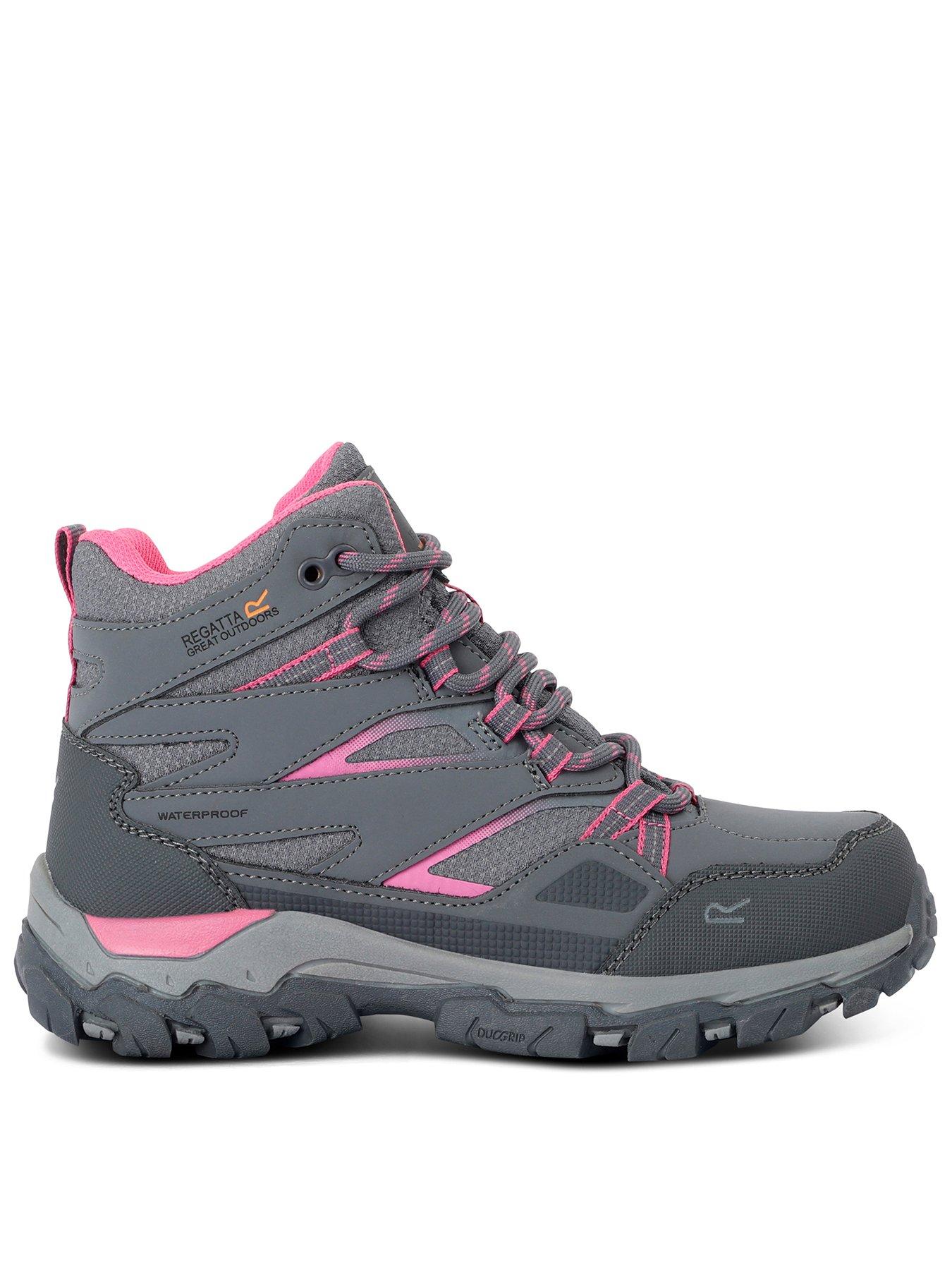Regatta Kids Holcombe Junior Waterproof Walking Boot - Grey