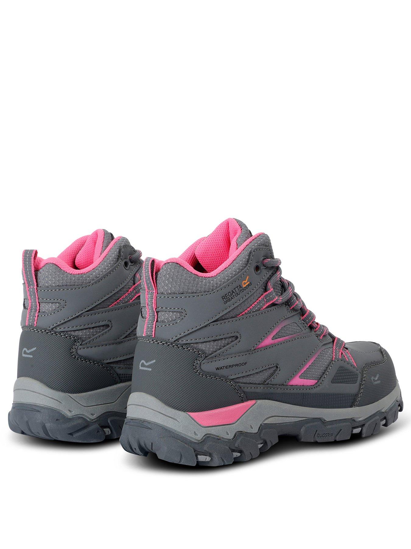 Image 2 of 7 of Regatta Kids Holcombe Junior Waterproof Walking Boot -grey