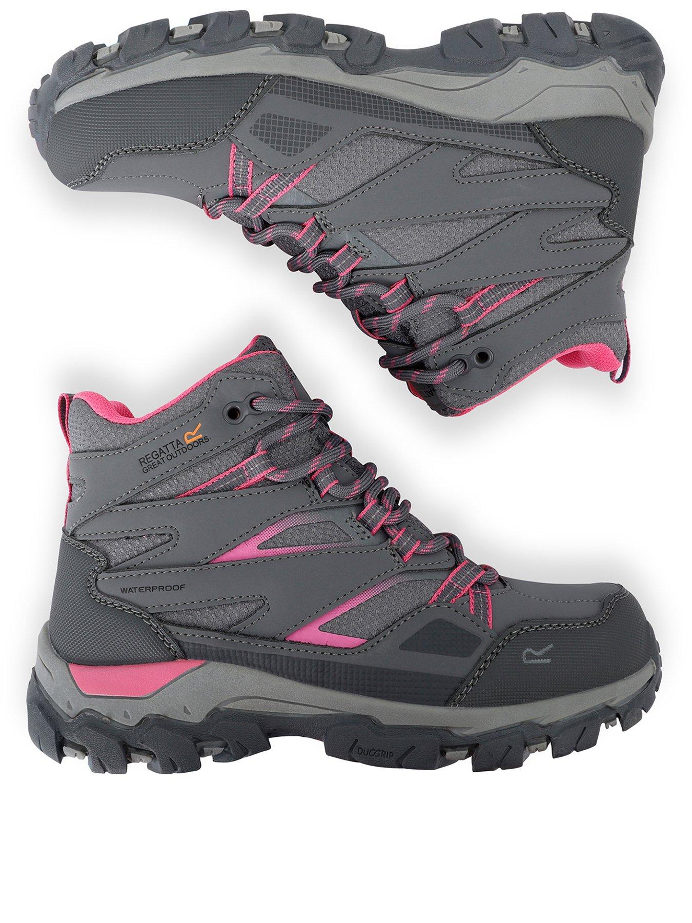 Image 3 of 7 of Regatta Kids Holcombe Junior Waterproof Walking Boot -grey
