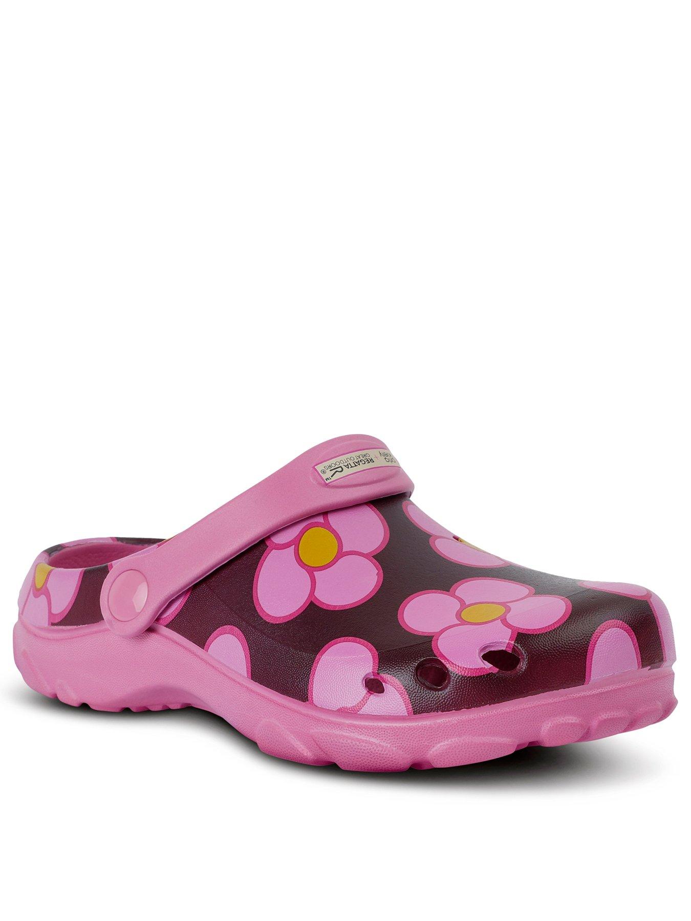 Regatta Kids Orla Junior Clogs - Pink Floral | Very