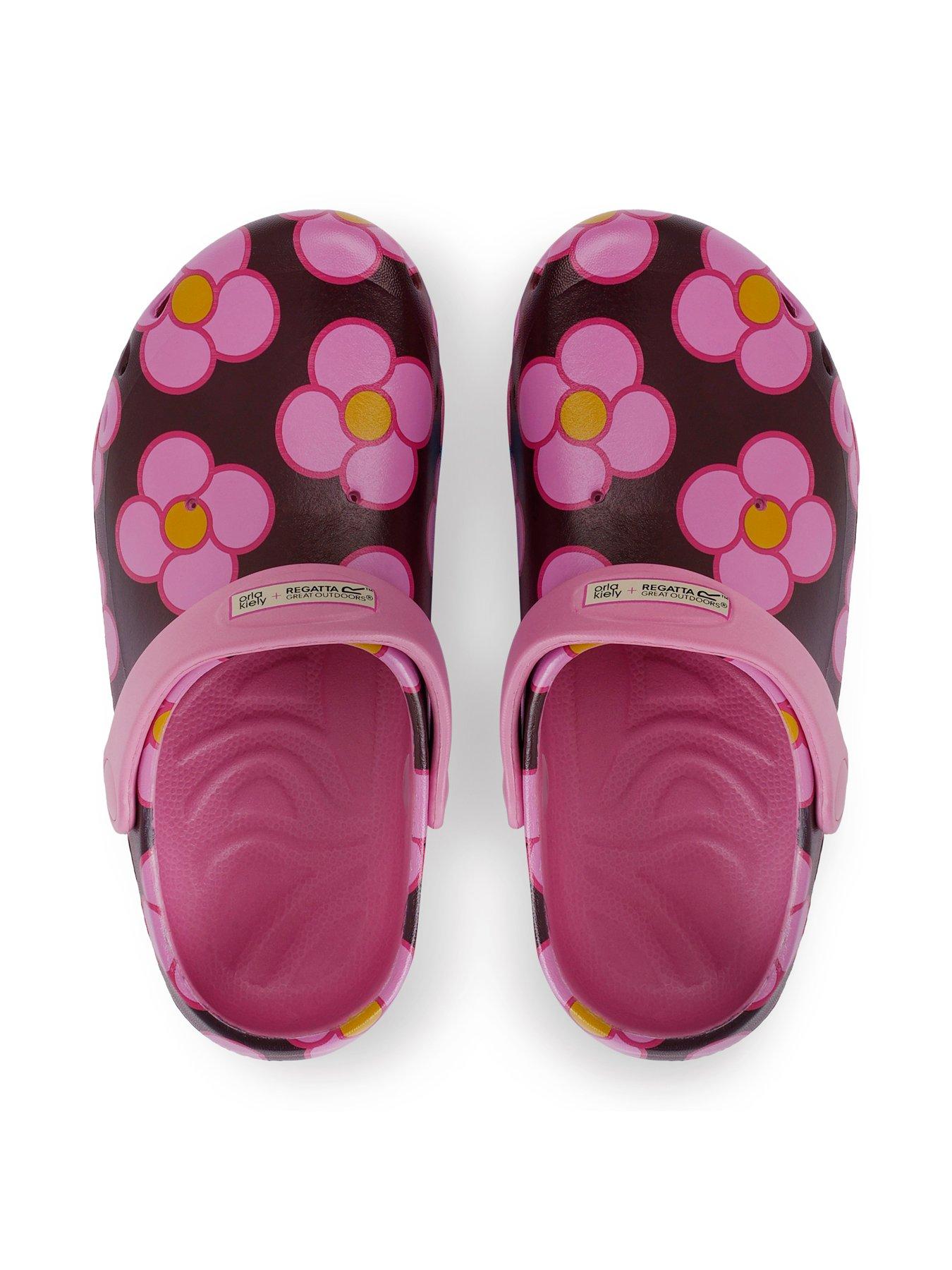Regatta Kids Orla Junior Clogs - Pink Floral | Very