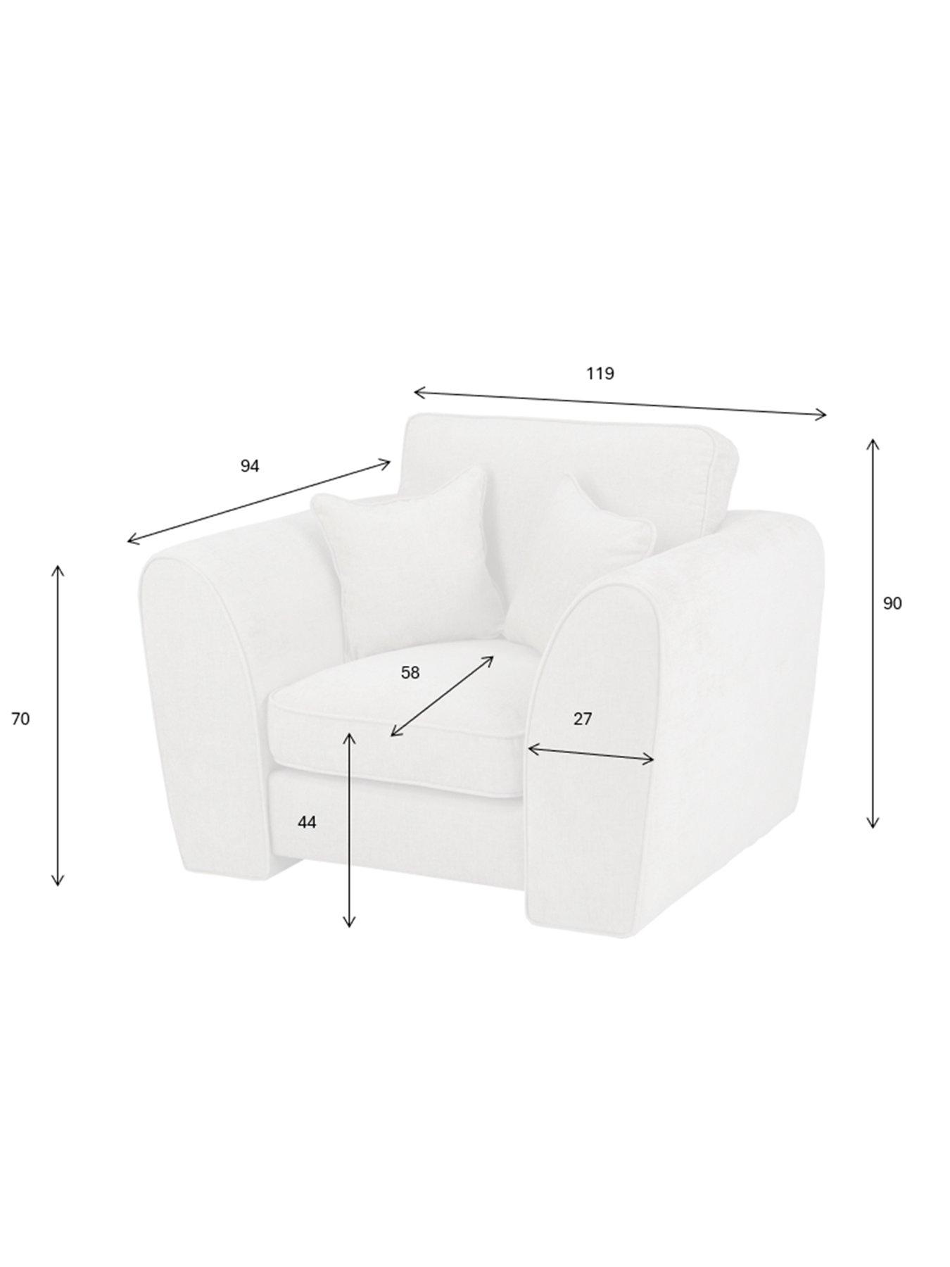 Image 6 of 7 of The Very Collection Sahara Standard Back Fabric Armchair&nbsp;- FSC&reg; Certified