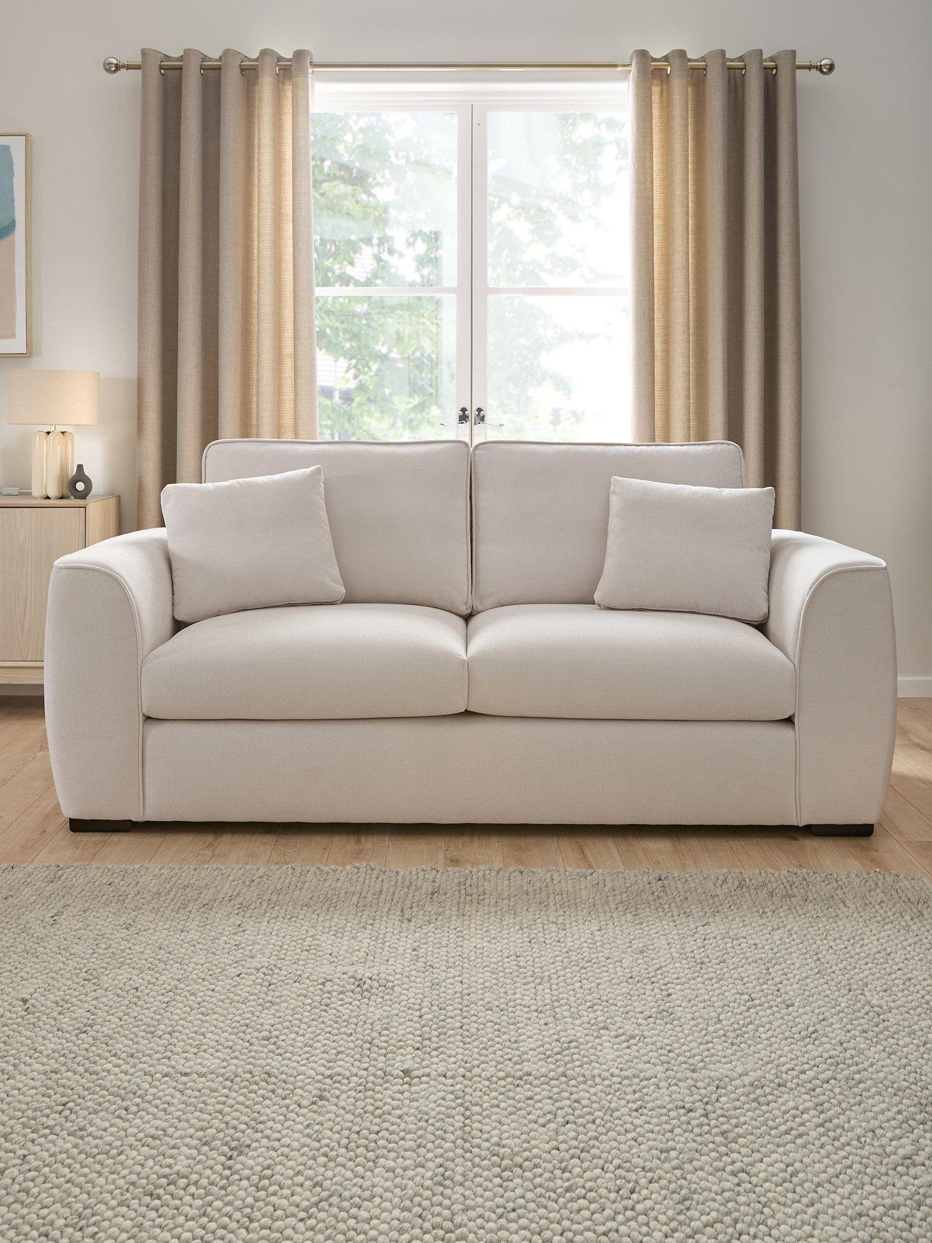 undefined Seoul 3 Seater Standard Back Fabric Sofa - FSC® Certified