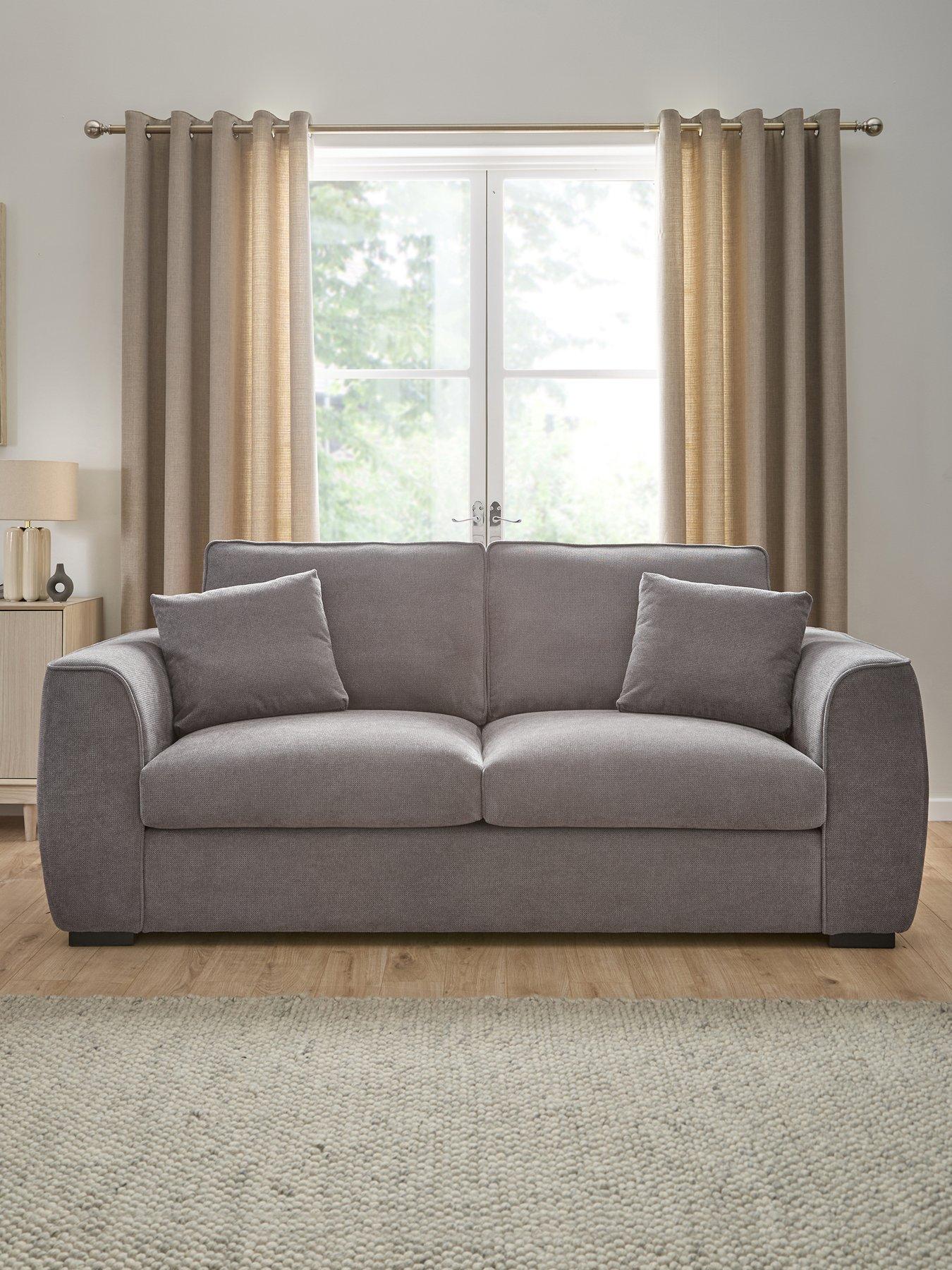 undefined Seoul 3 Seater Standard Back Fabric Sofa - FSC® Certified