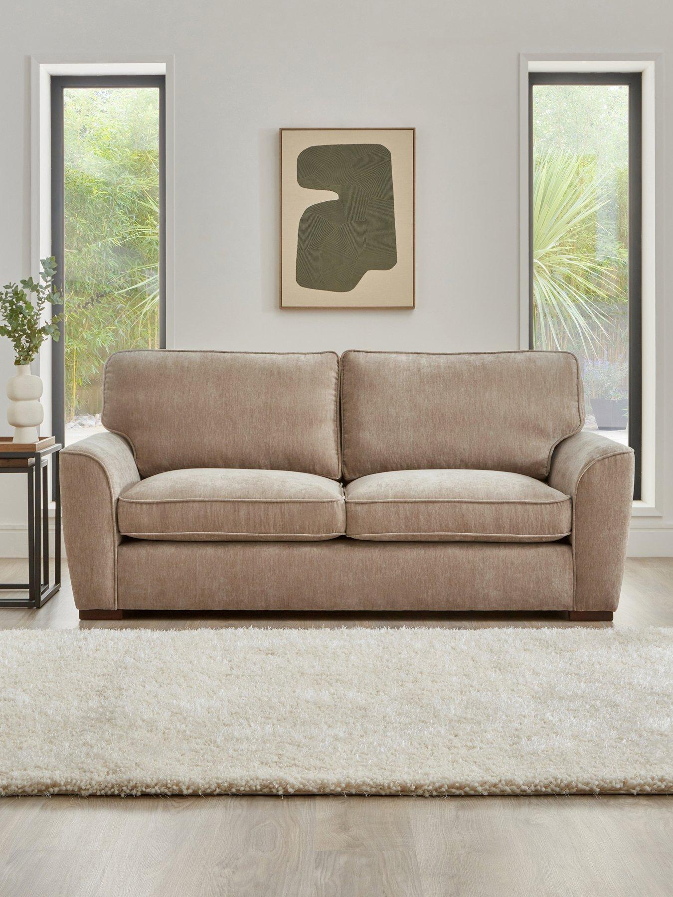undefined Harlow 3 Seater Standard Back Fabric Sofa - FSC® Certified