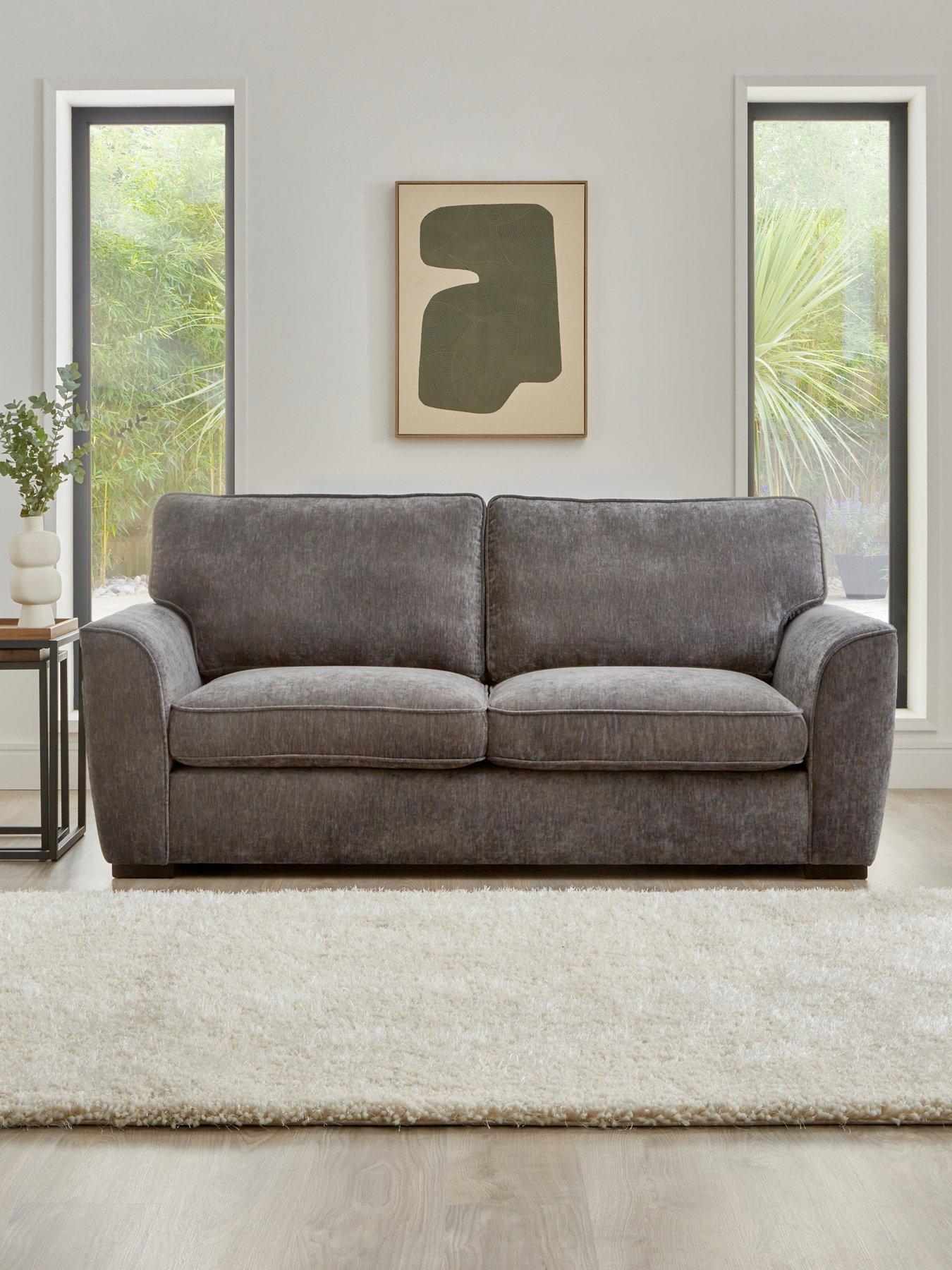 undefined Harlow 3 Seater Standard Back Fabric Sofa - FSC® Certified