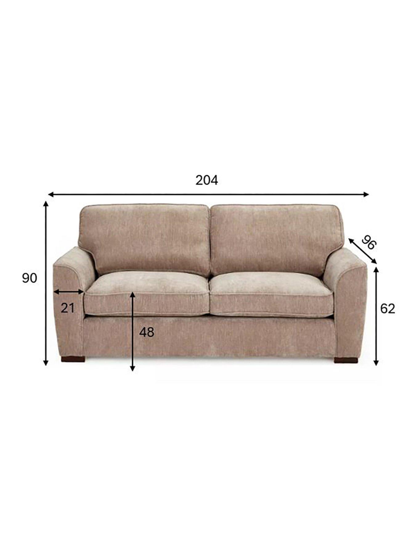 Image 6 of 7 of The Very Collection Harlow 3 Seater Standard Back Fabric Sofa&nbsp;- FSC&reg; Certified