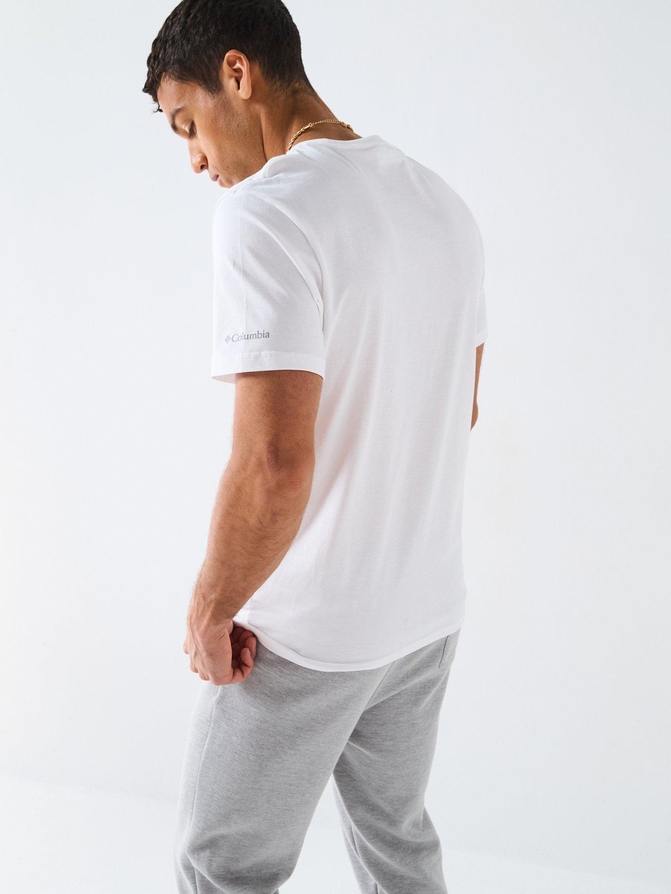Image 2 of 6 of Columbia Men's CSC Basic Logo Short Sleeve Tee - White