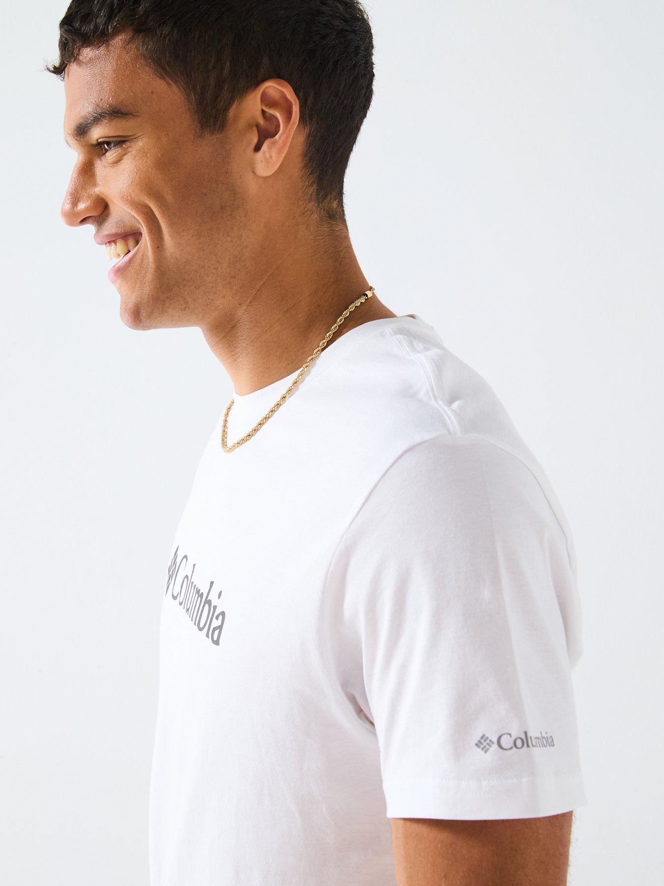 Image 6 of 6 of Columbia Men's CSC Basic Logo Short Sleeve Tee - White