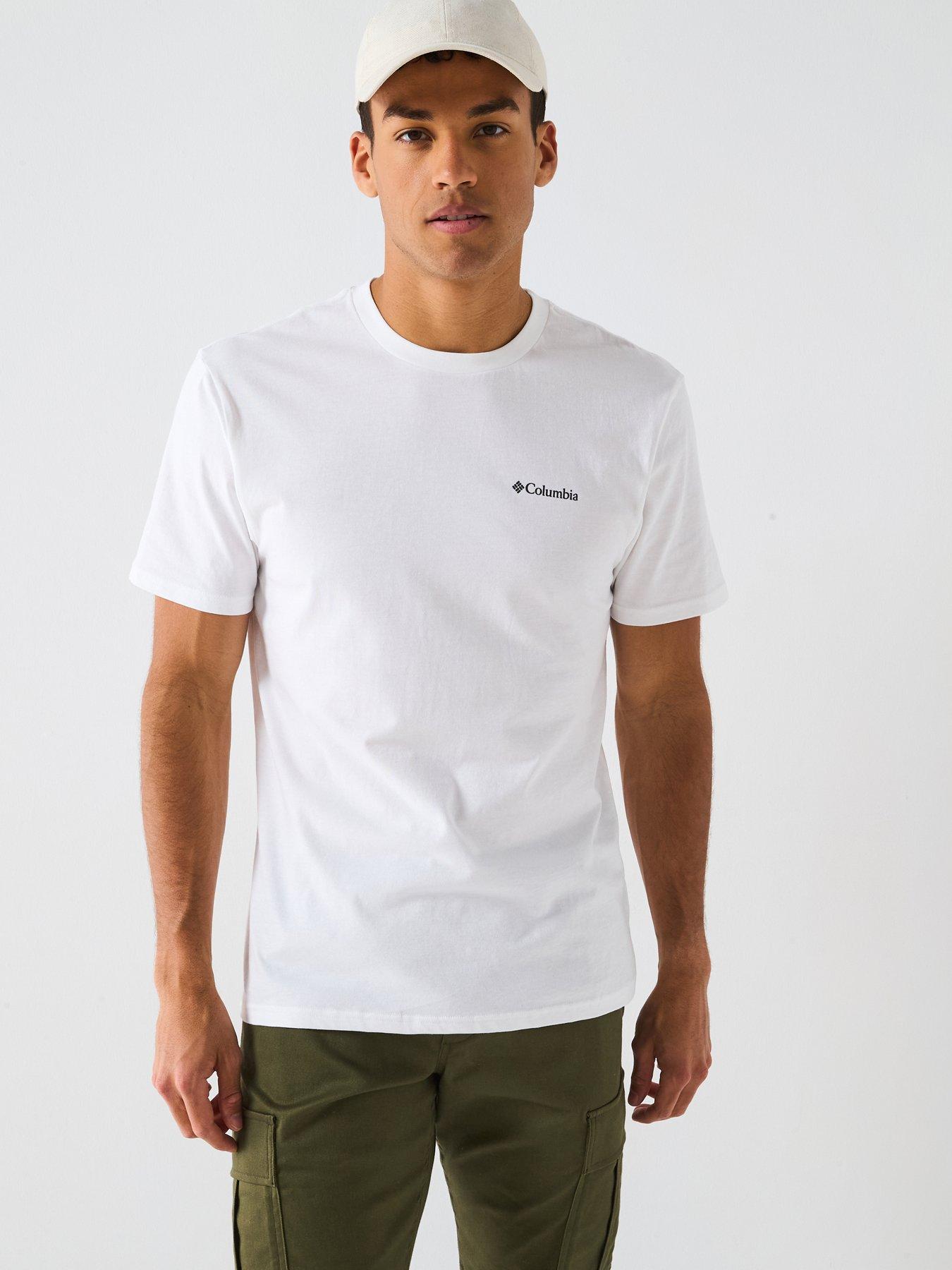 undefined Men's Csc Basic Logo Short Sleeve T-Shirt - White
