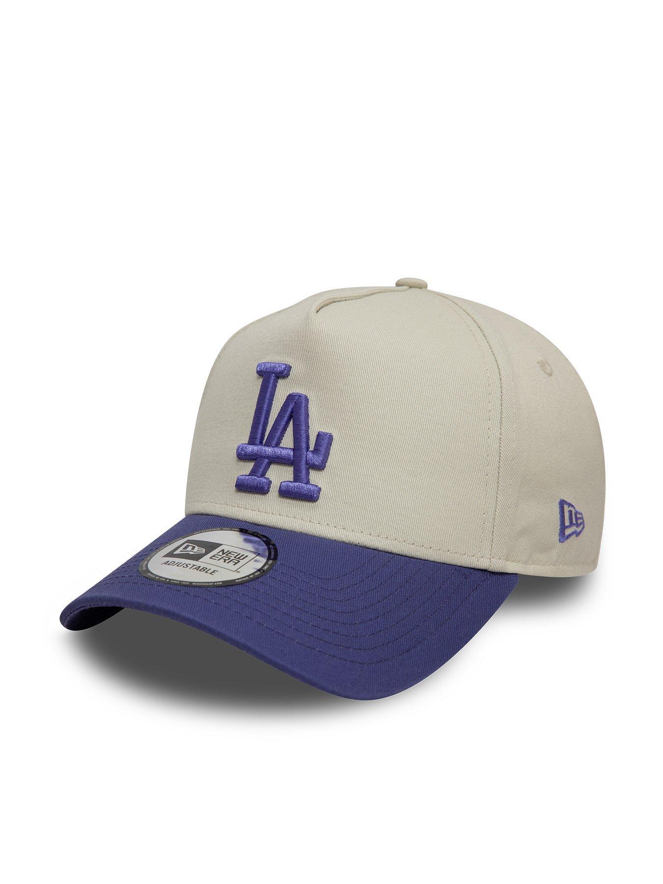 undefined Womens Patch E Frame Cap - Beige/Blue