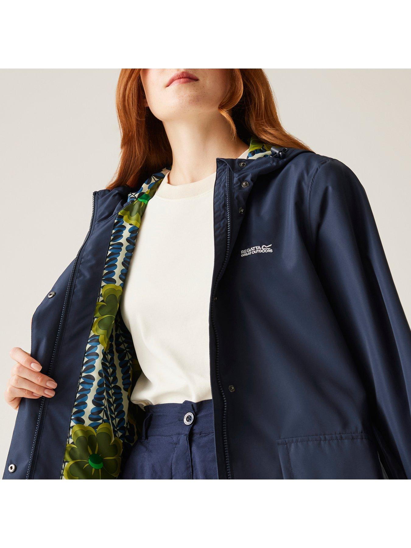 Image 4 of 6 of Regatta Womens Orla Swing Iii Waterproof Shell Jacket- Navy