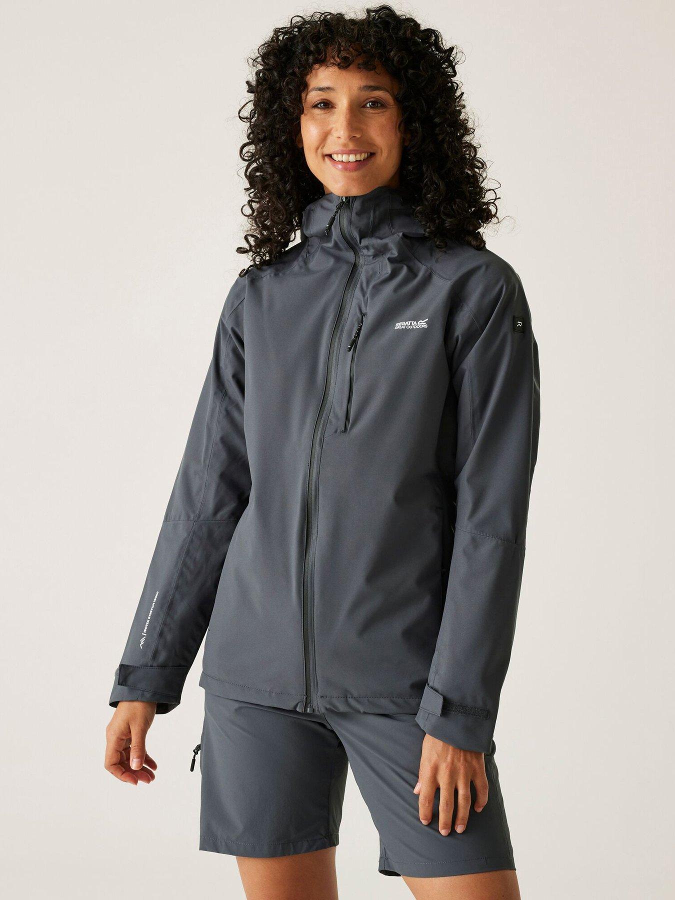 Regatta Womens Birchdale II Waterproof Shell Jacket Grey Very