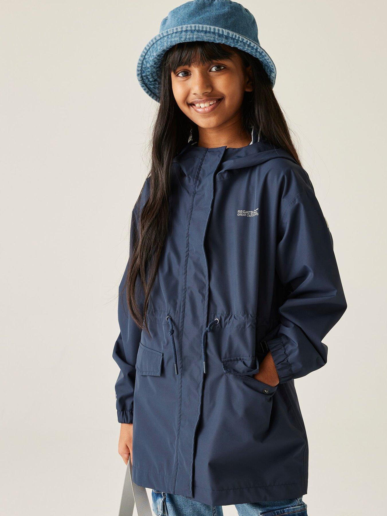 undefined Ballina Kids Waterproof Shell Jacket- Navy