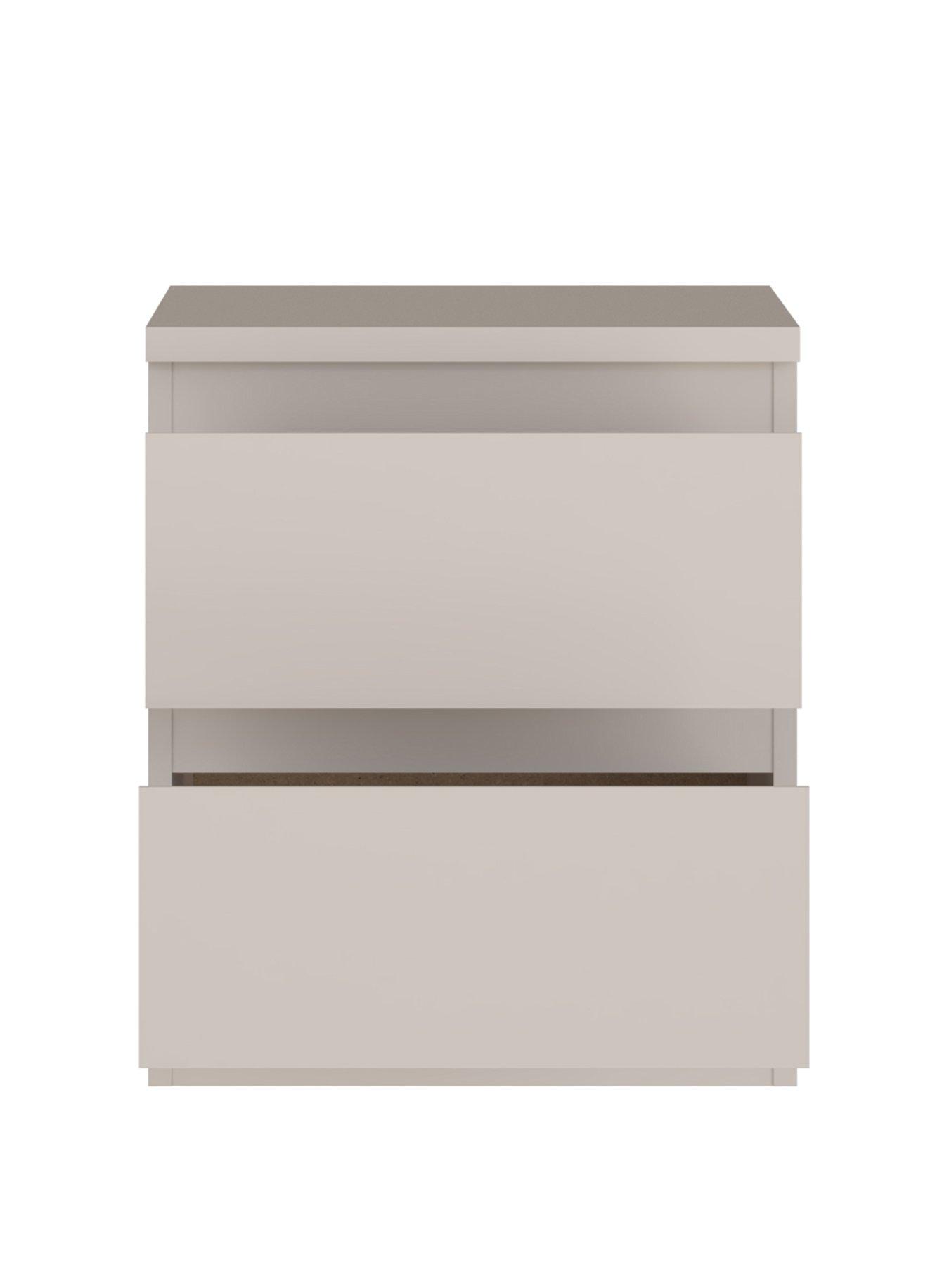 Image 4 of 7 of Very Home Lisson 2 Drawer Bedside - Oatmeal&nbsp;- FSC&reg; Certified