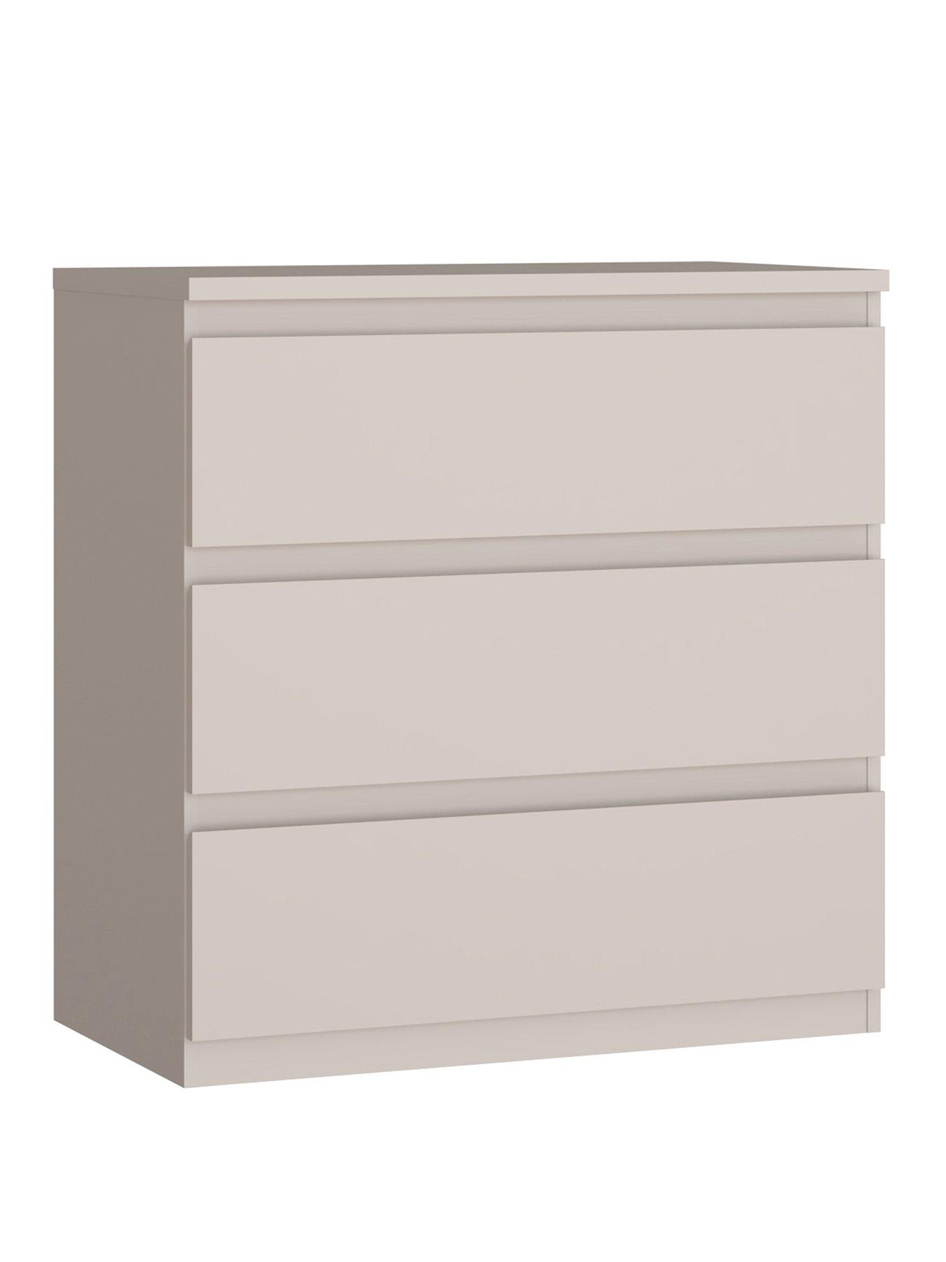Image 3 of 7 of Very Home Lisson 3 Drawer Chest - Oatmeal - FSC&reg; Certified