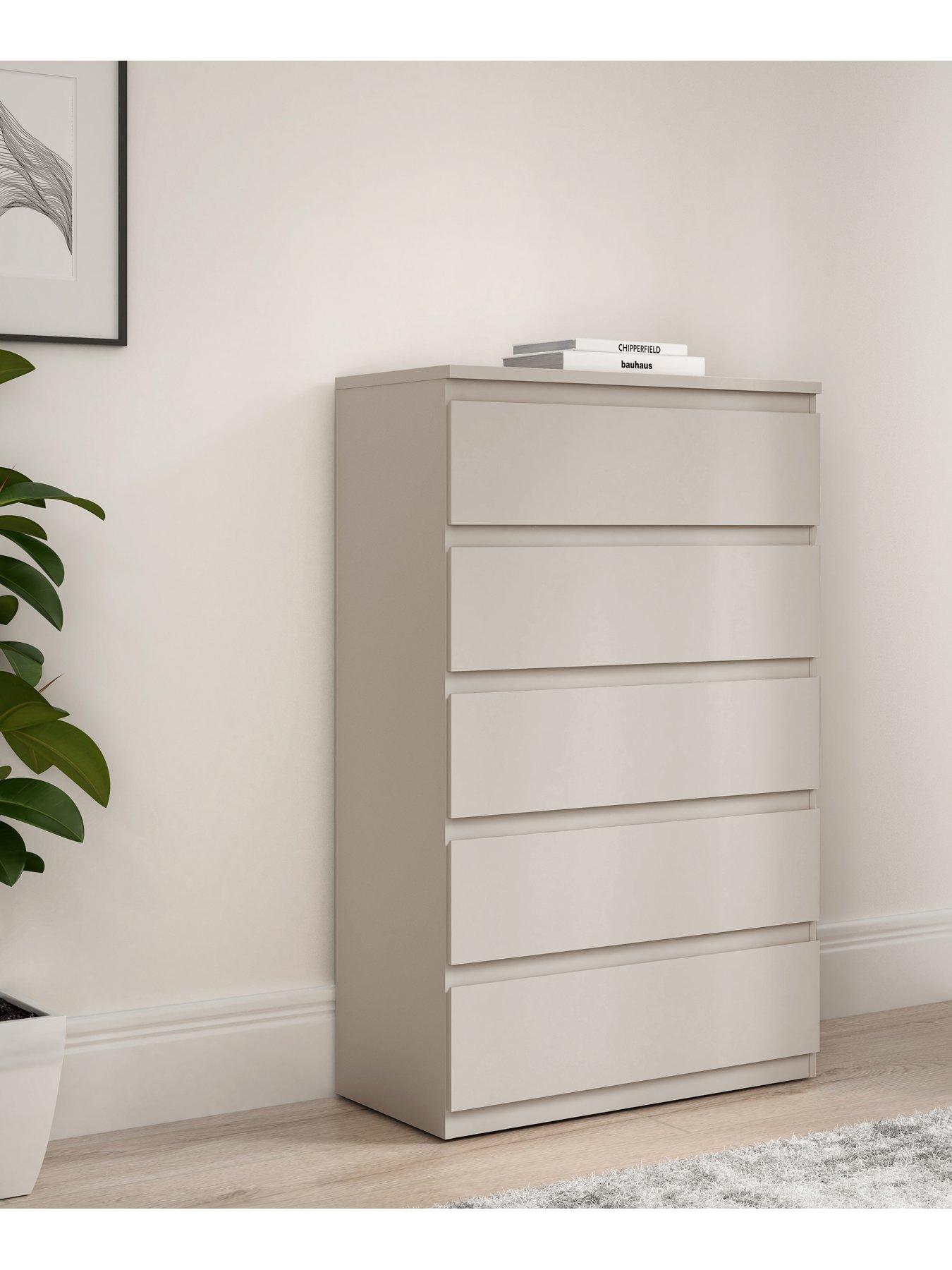 The Very Collection Lisson 5 Drawer Chest - Oatmeal - FSC® Certified