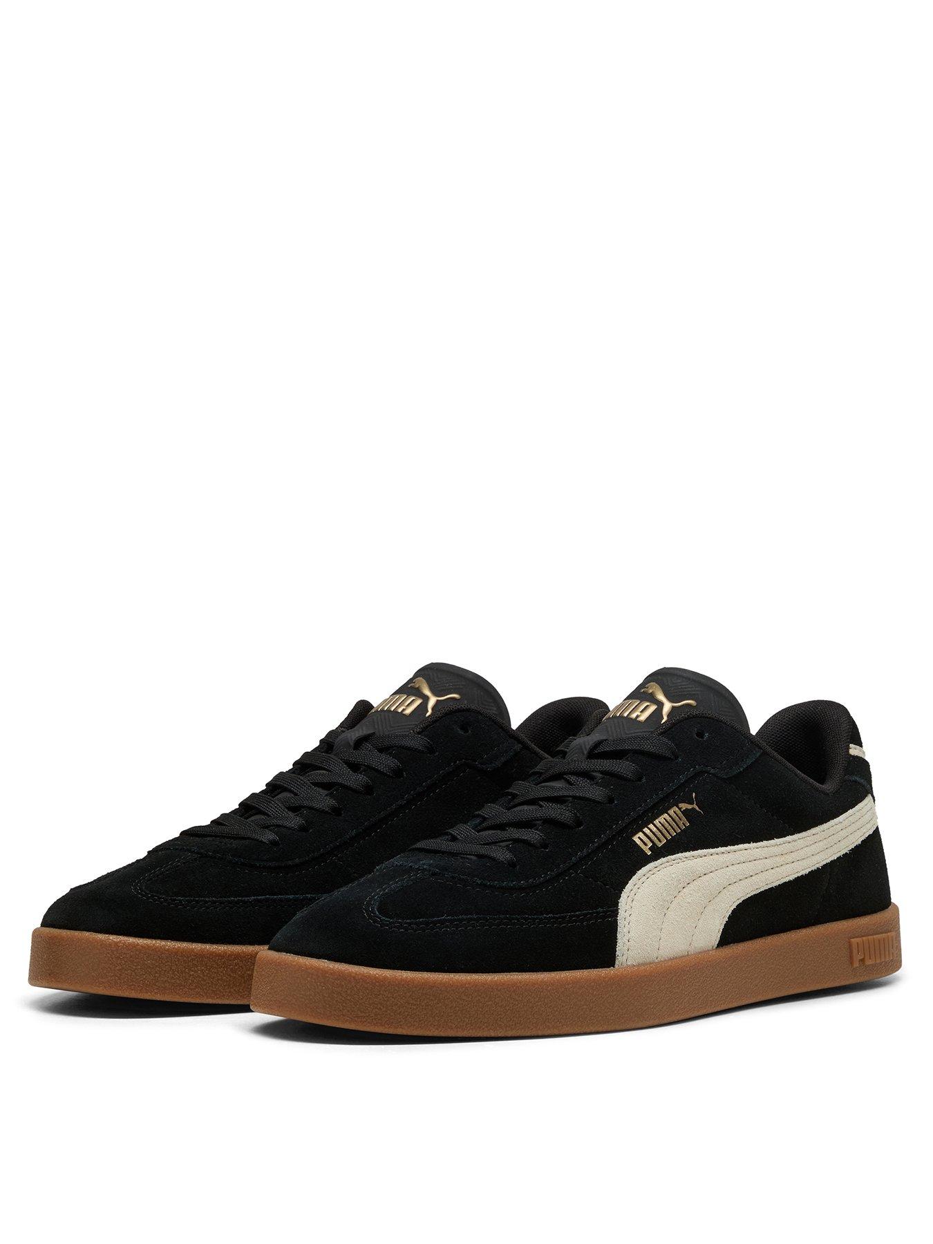 Puma Unisex Club II Era Suede Trainers Black Very
