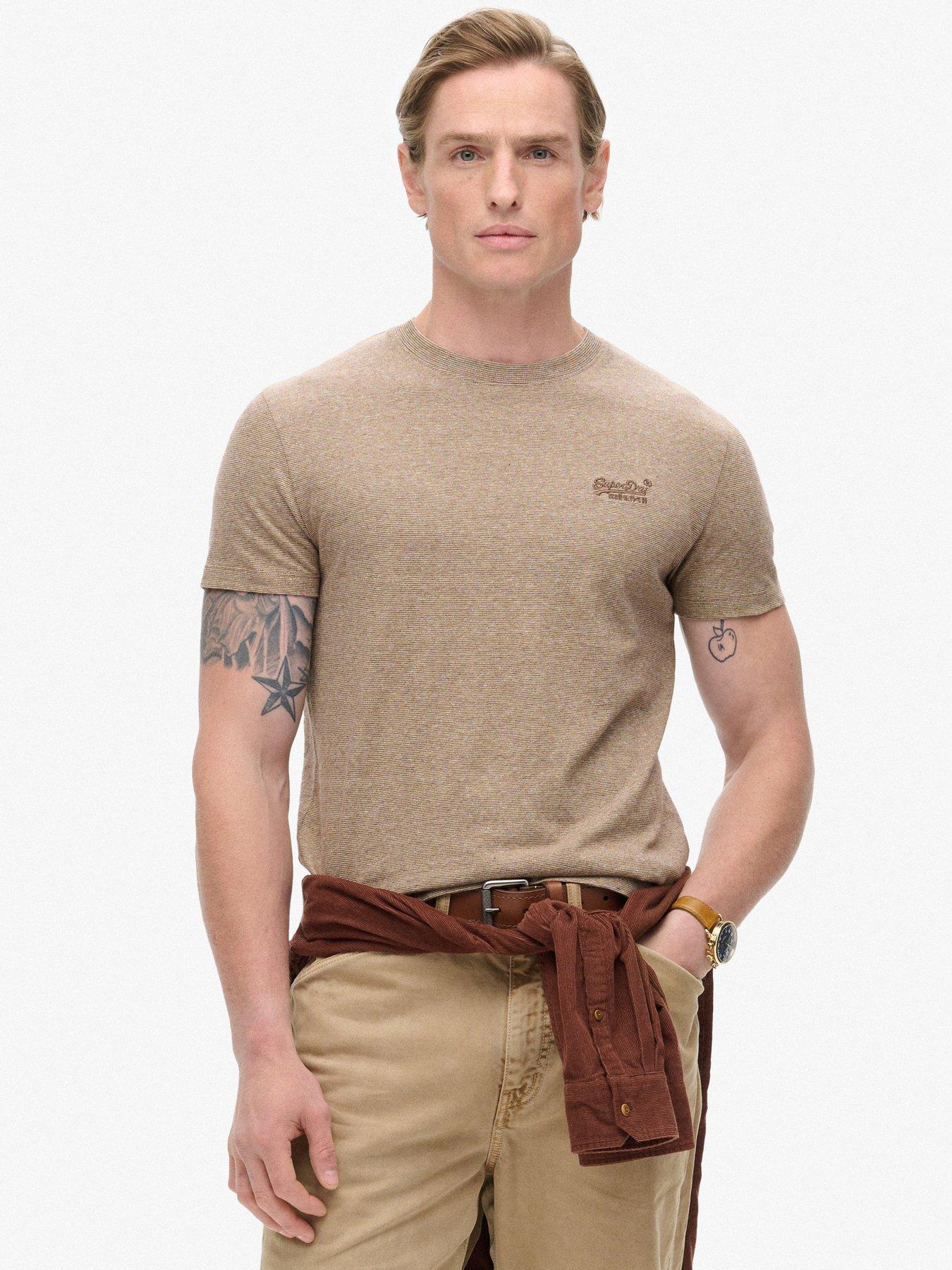 undefined Essential Logo T-Shirt - Light Beige