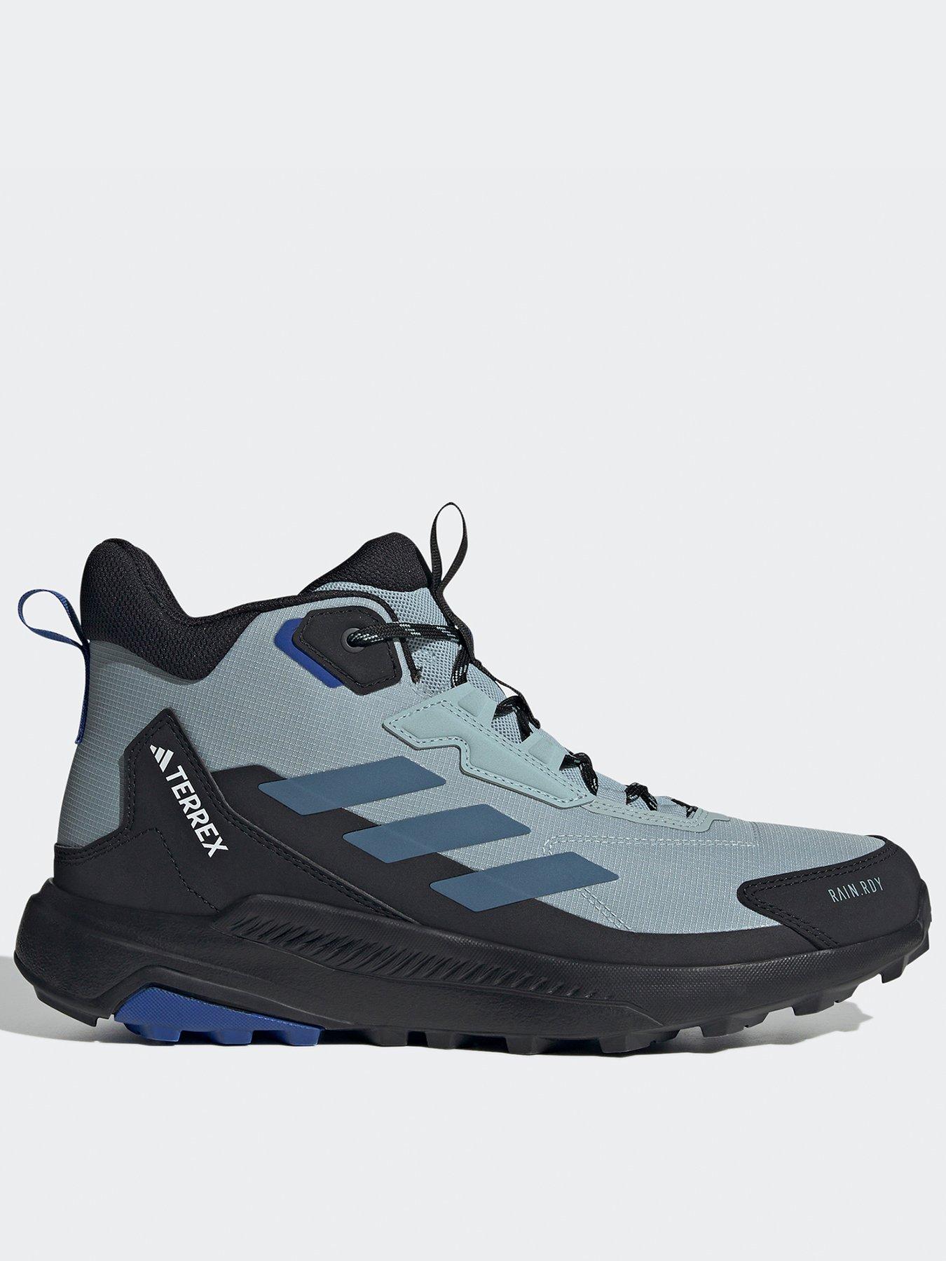 undefined Mens Anylander Rain Ready Waterproof Hiking Boots - Grey / Blue - Grey/Steel/Blue