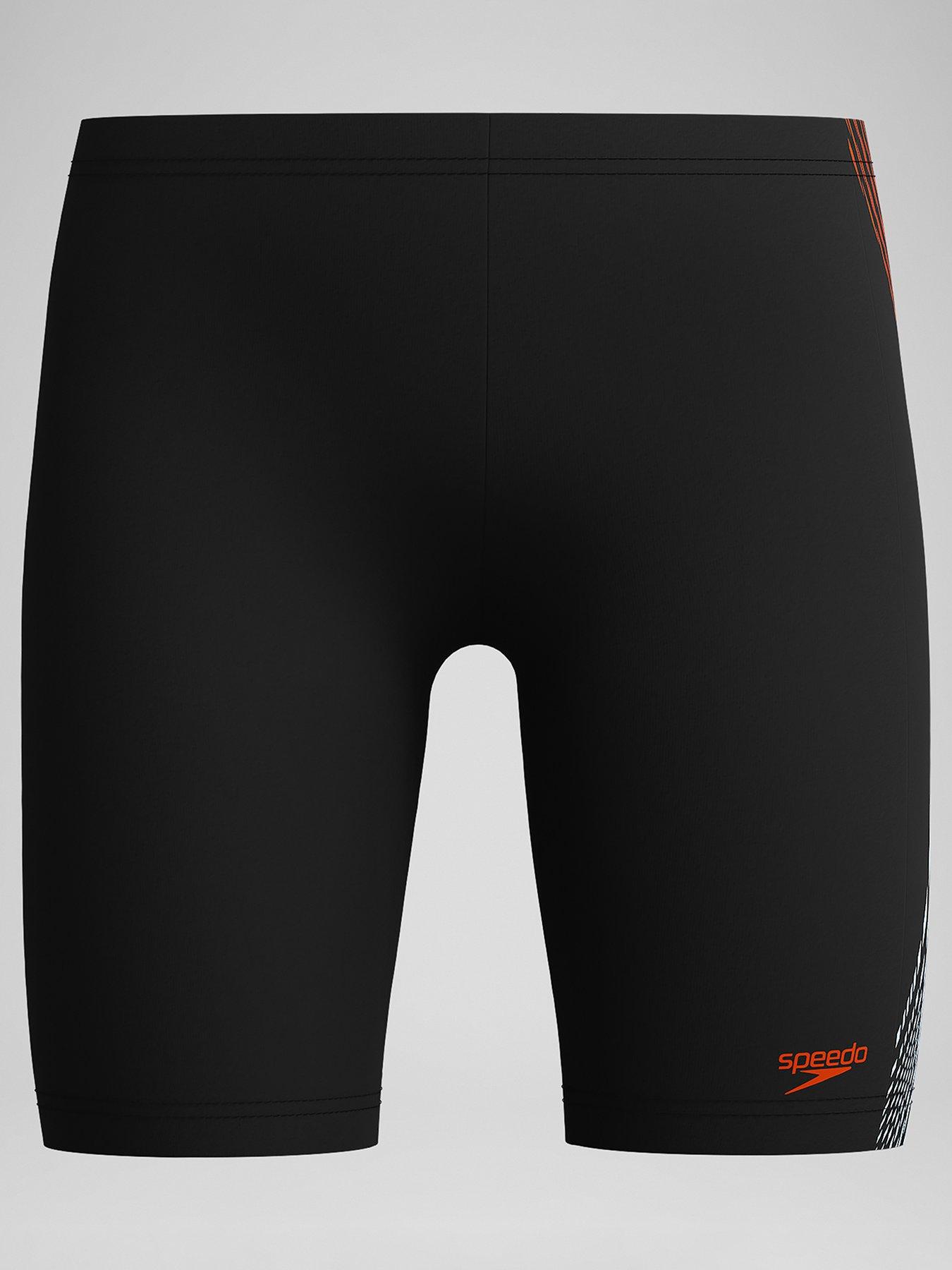 Speedo Boys Plastisol Placement Jammer - Black