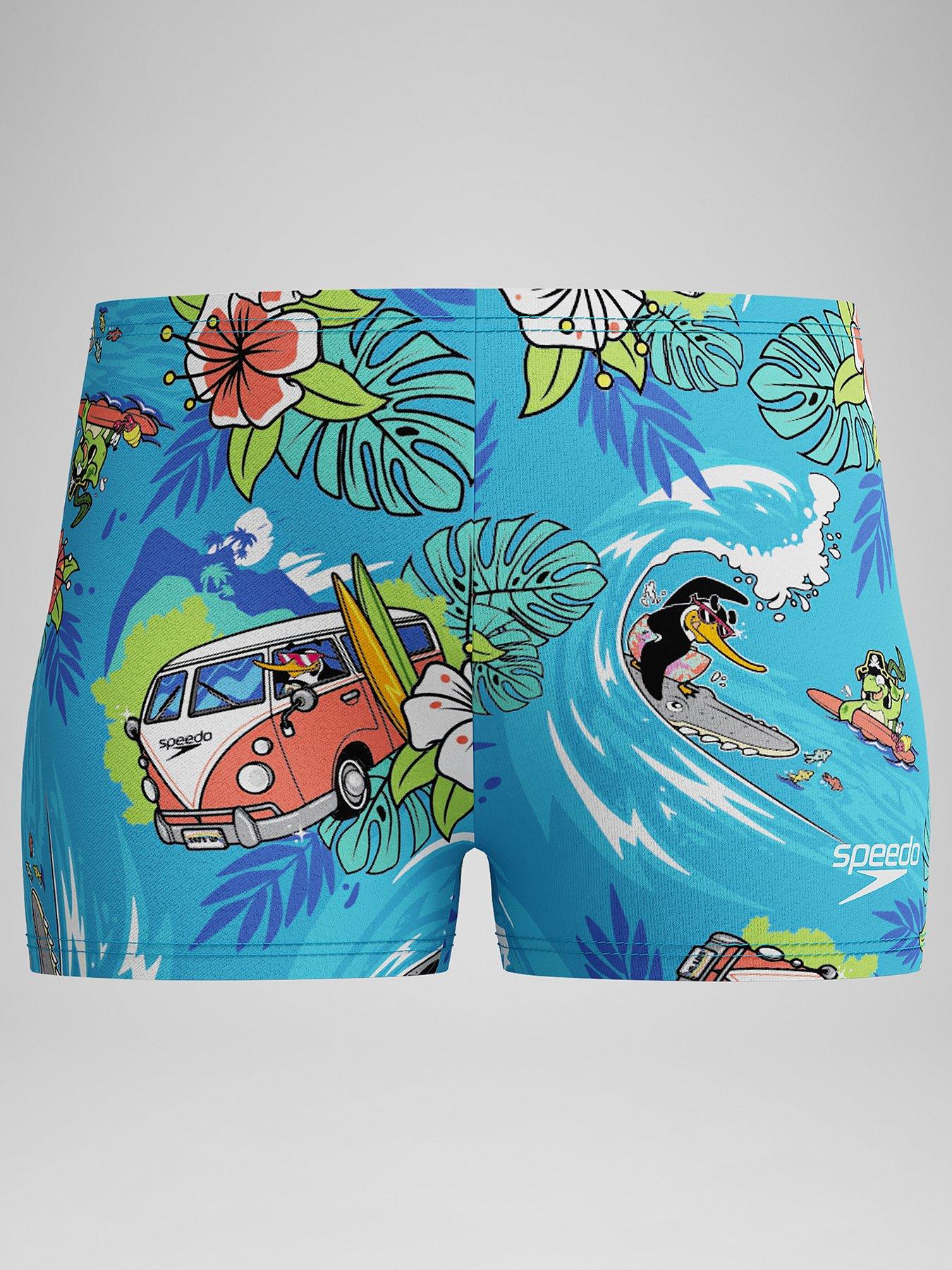 Image 1 of 5 of Speedo Boys Learn to Swim Digital Allover Aquashort - Picton Blue