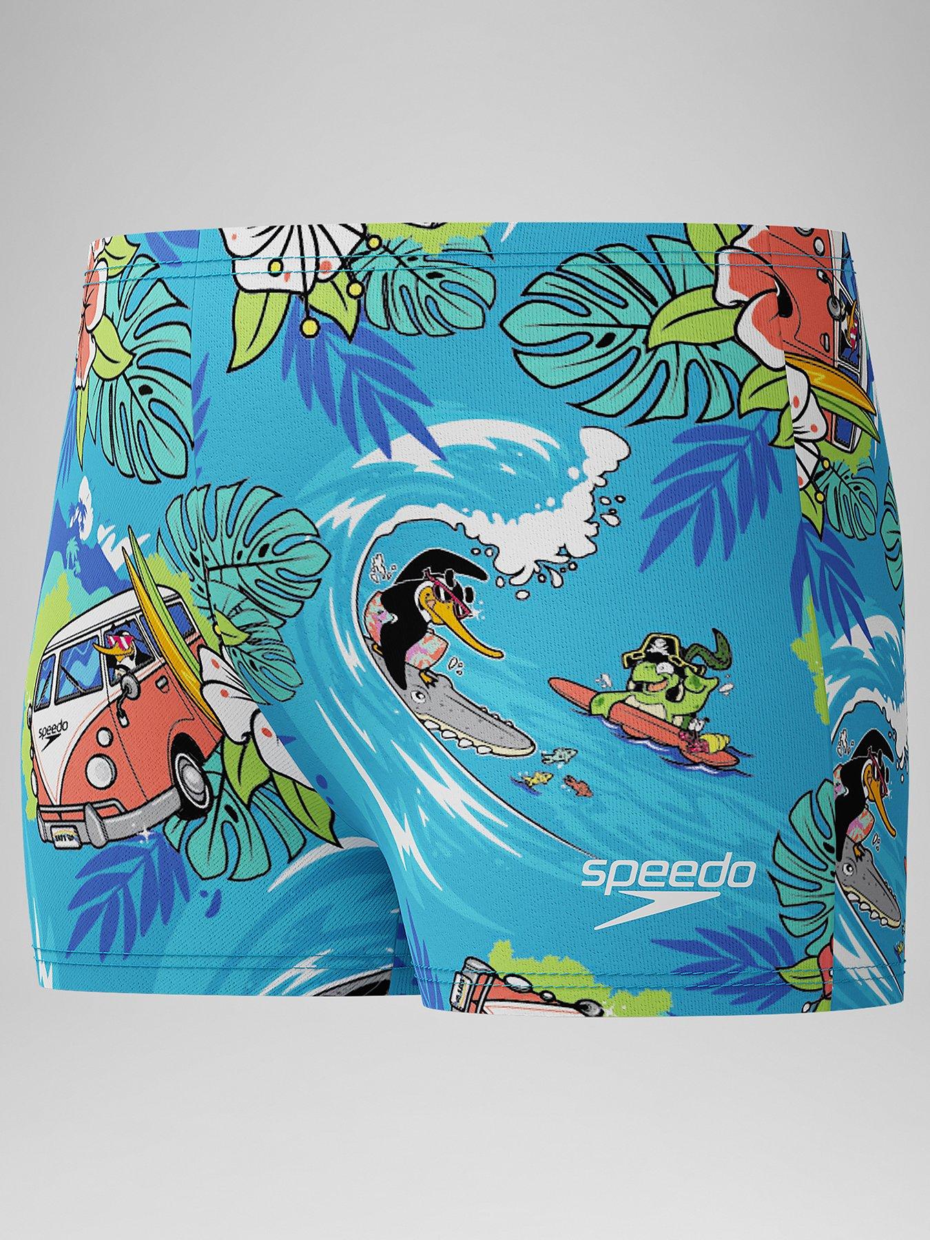 Image 3 of 5 of Speedo Boys Learn to Swim Digital Allover Aquashort - Picton Blue