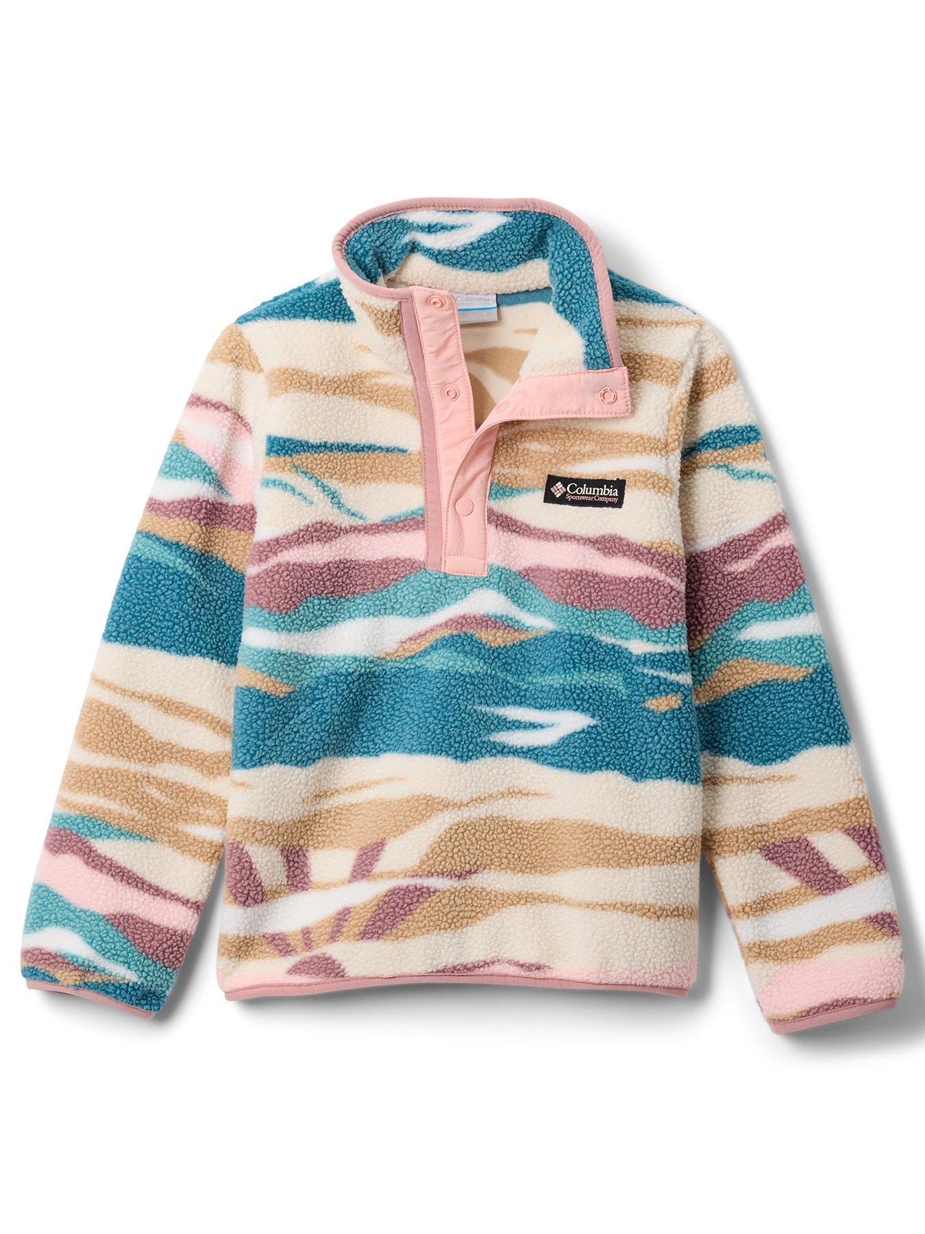 undefined Kids Unisex Helvetia 2 Printed Half Snap Fleece - Print - Blue