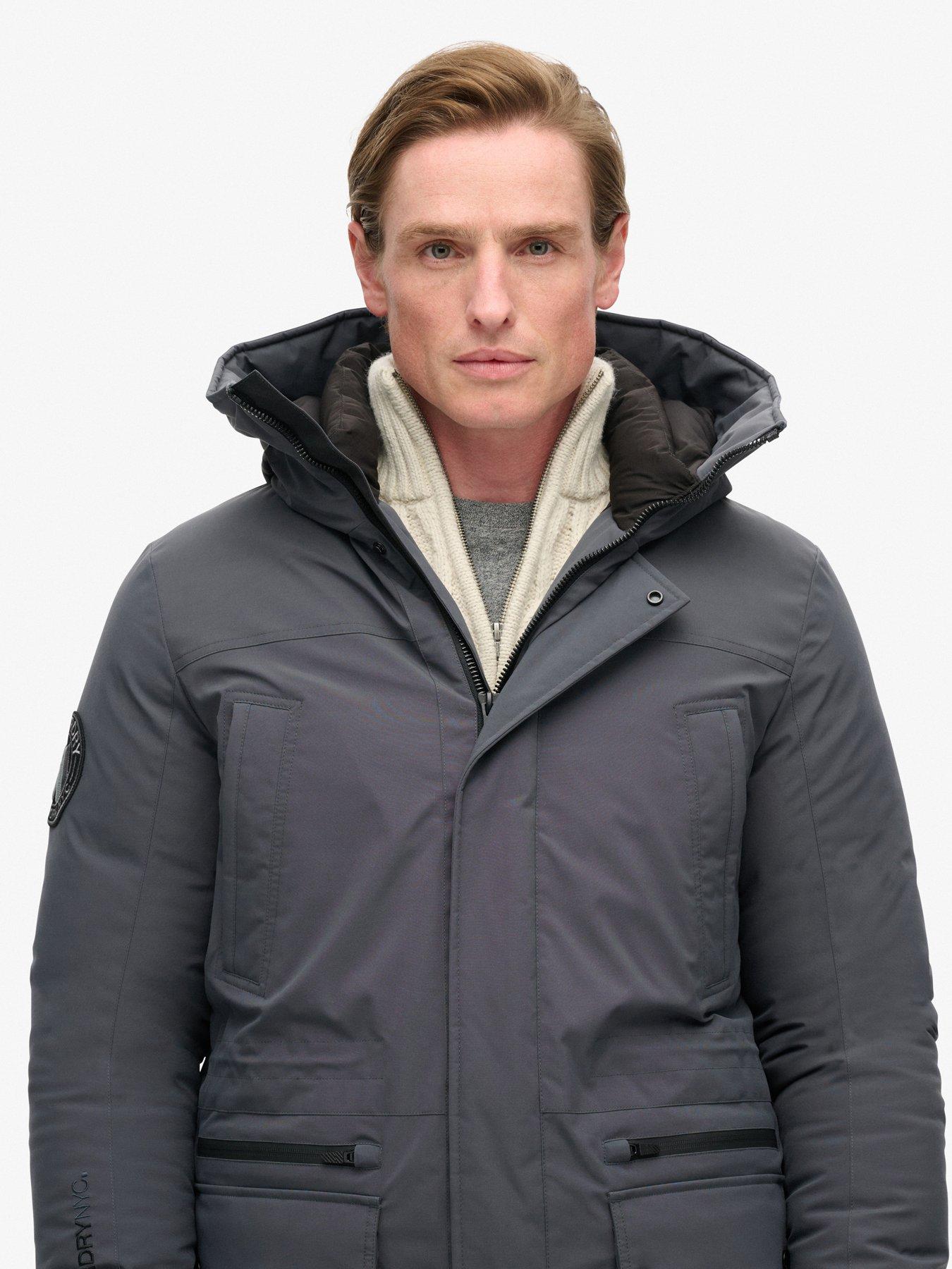 City Padded Parka Jacket Grey