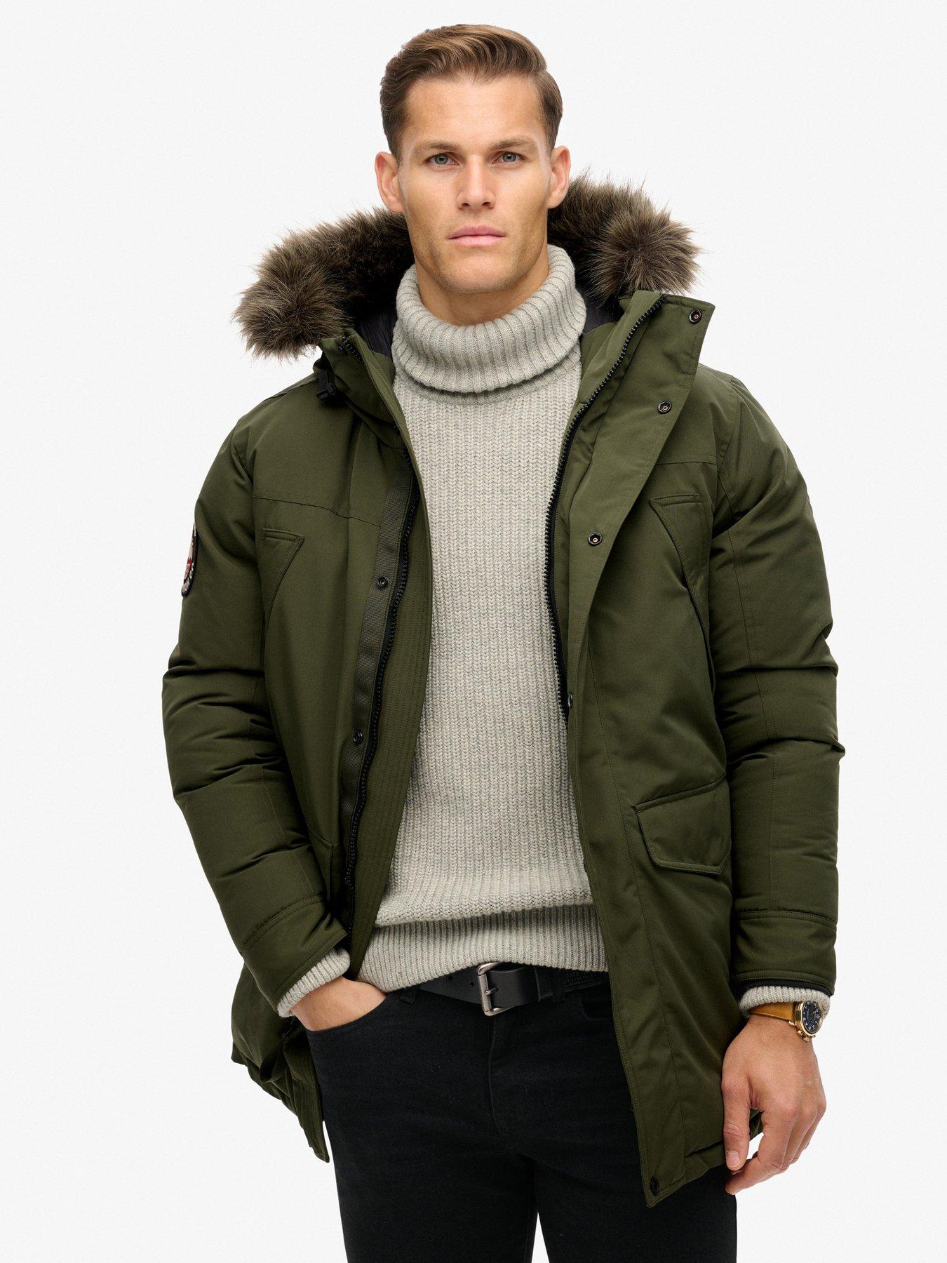 Superdry Green Synthetic Fur Parka Everest - Image 3