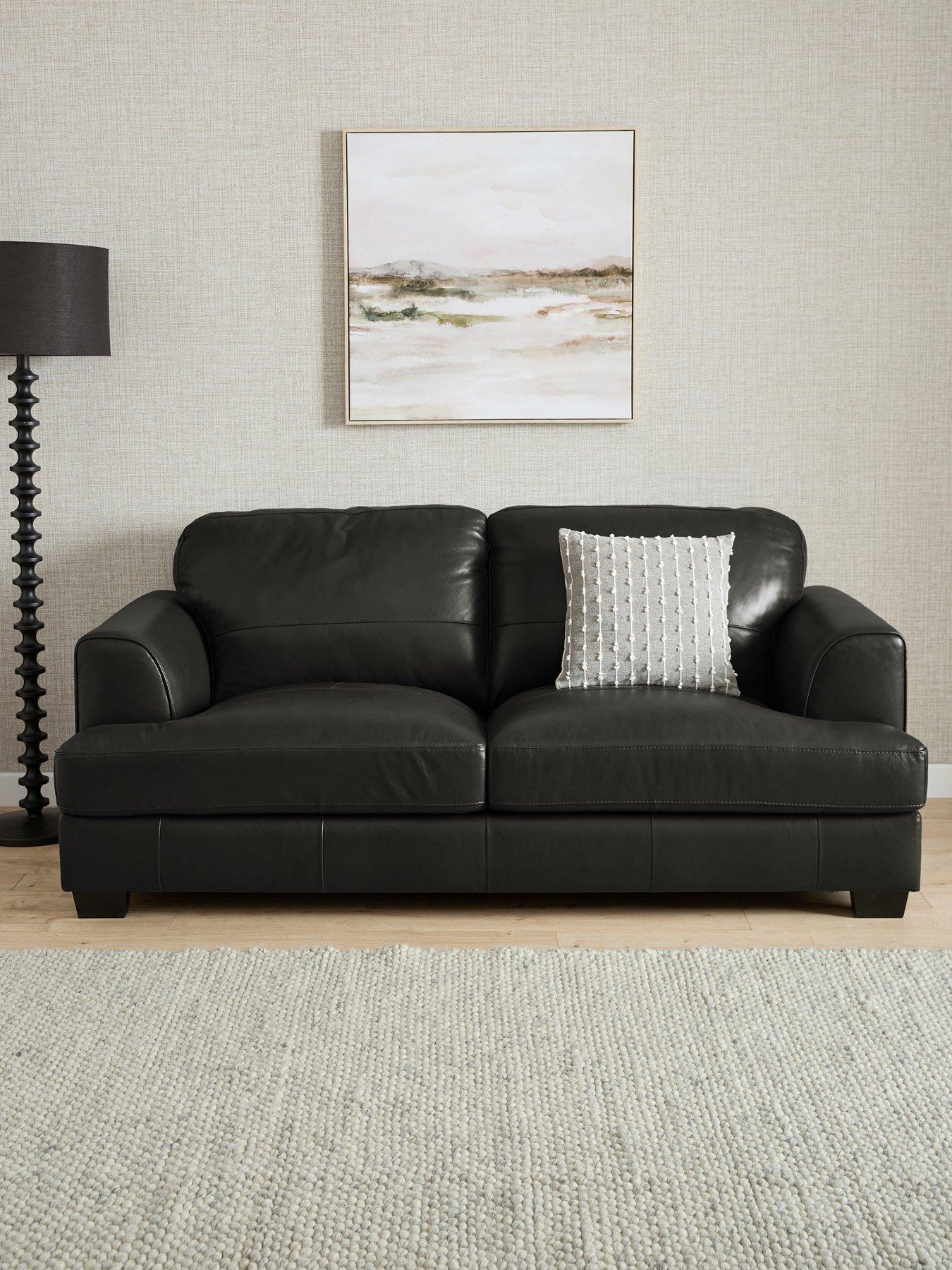 The Very Collection Astoria Italian Leather 3 Seater Sofa - FSC® Certified