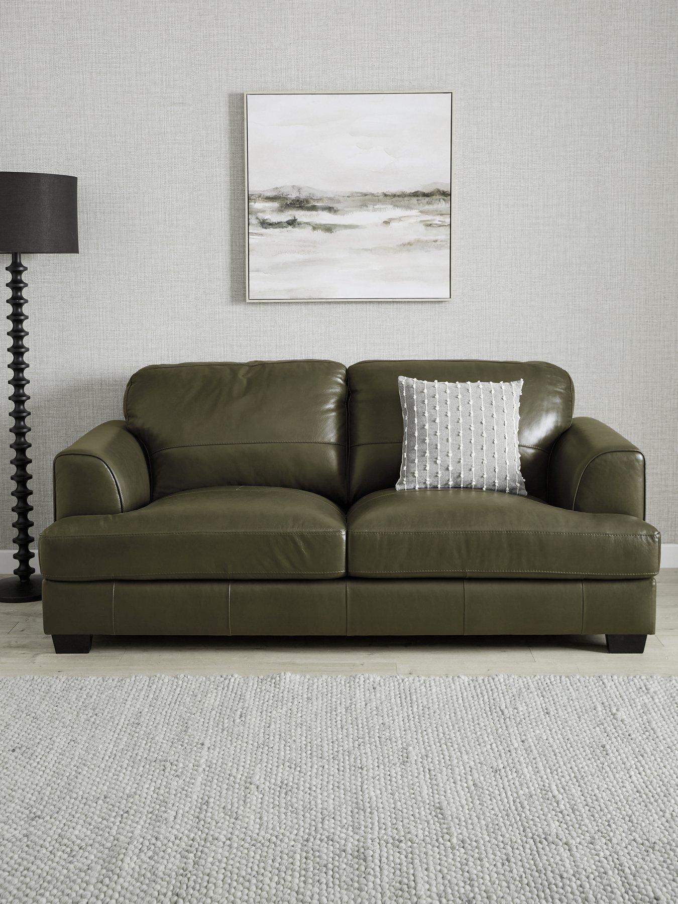 The Very Collection Astoria Italian Leather 3 Seater Sofa - FSC® Certified