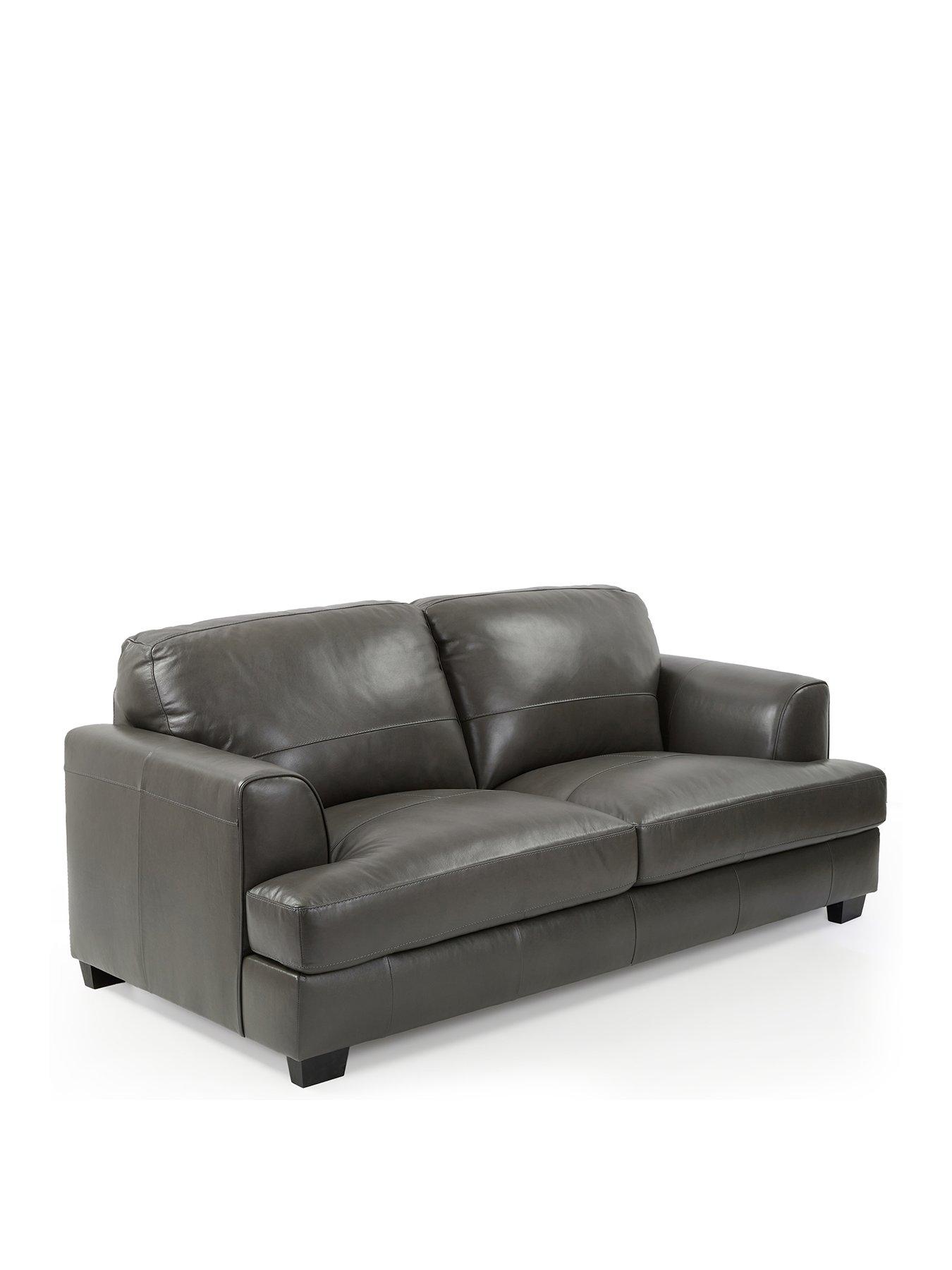 Image 3 of 7 of The Very Collection Astoria Italian Leather 3 Seater Sofa - FSC&reg; Certified