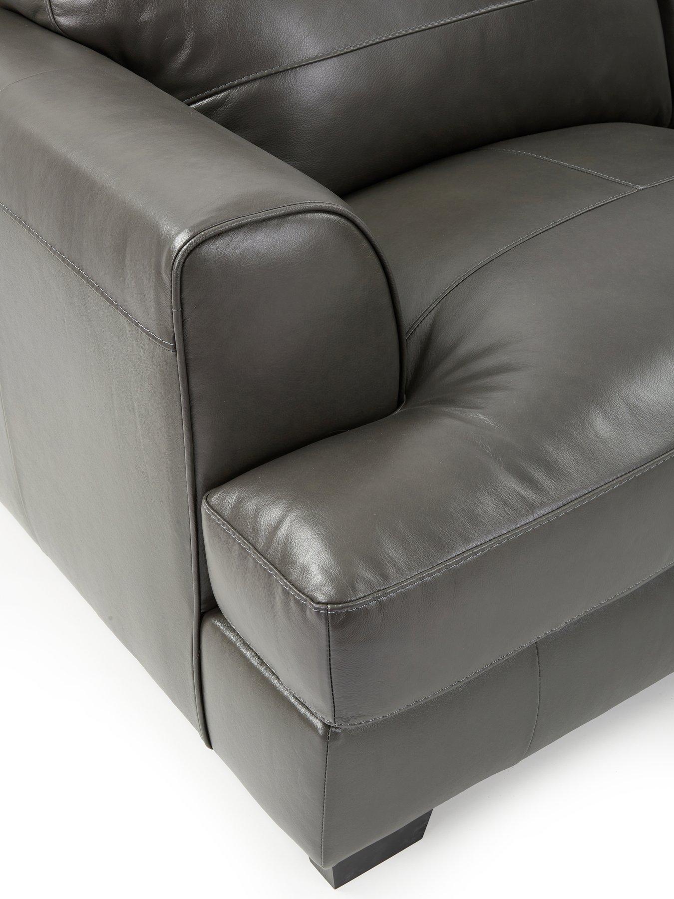 Image 4 of 7 of The Very Collection Astoria Italian Leather 3 Seater Sofa - FSC&reg; Certified