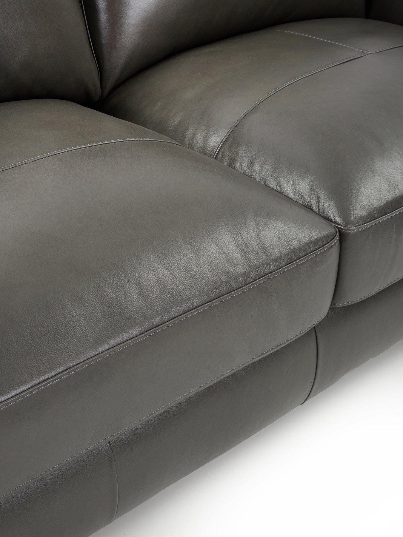 Image 5 of 7 of The Very Collection Astoria Italian Leather 3 Seater Sofa - FSC&reg; Certified