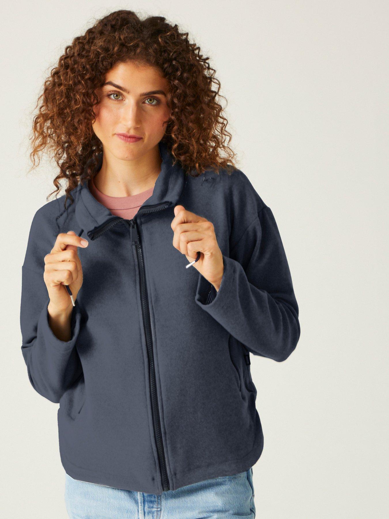 Regatta Womens Ashlynn Full Zip Fleece, Navy, Size 20, Women