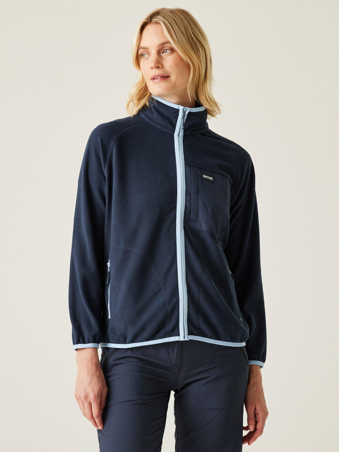 Regatta Damen Flamino Fleecejacke – Full Zip, Mit Kapuze, Baumwoll-Polyester-Mix, Lässige Freizeitjacke
