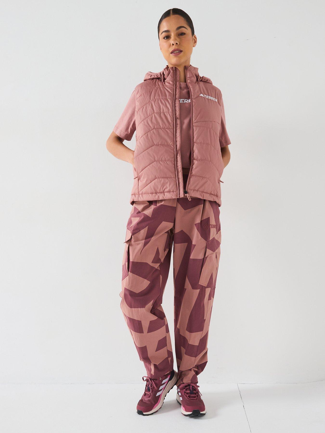 Image 3 of 6 of adidas Terrex Womens Mountain Insulated Hooded Vest - Pink