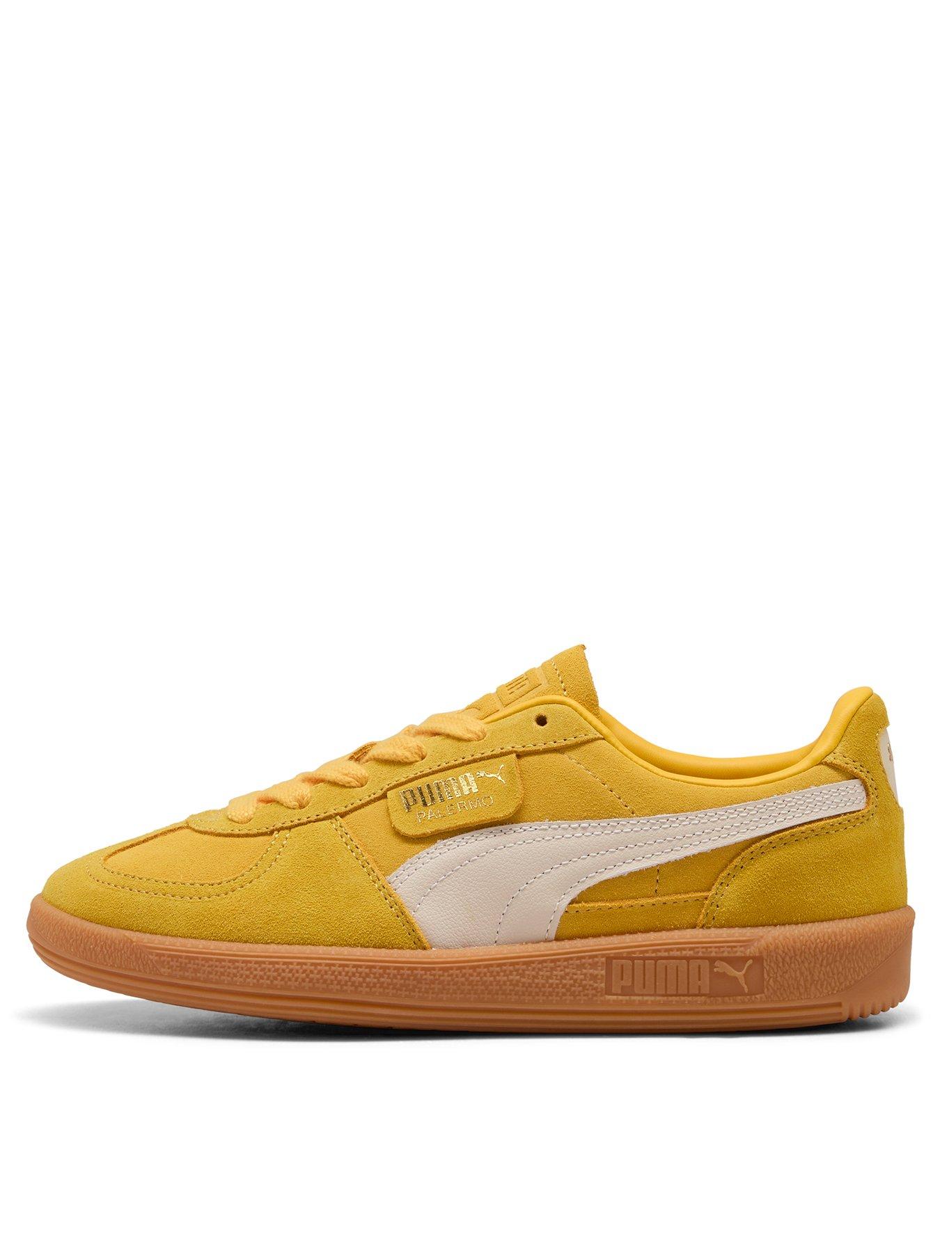 Puma Women's Palermo- Yellow Sizzle-Alpine Snow Very