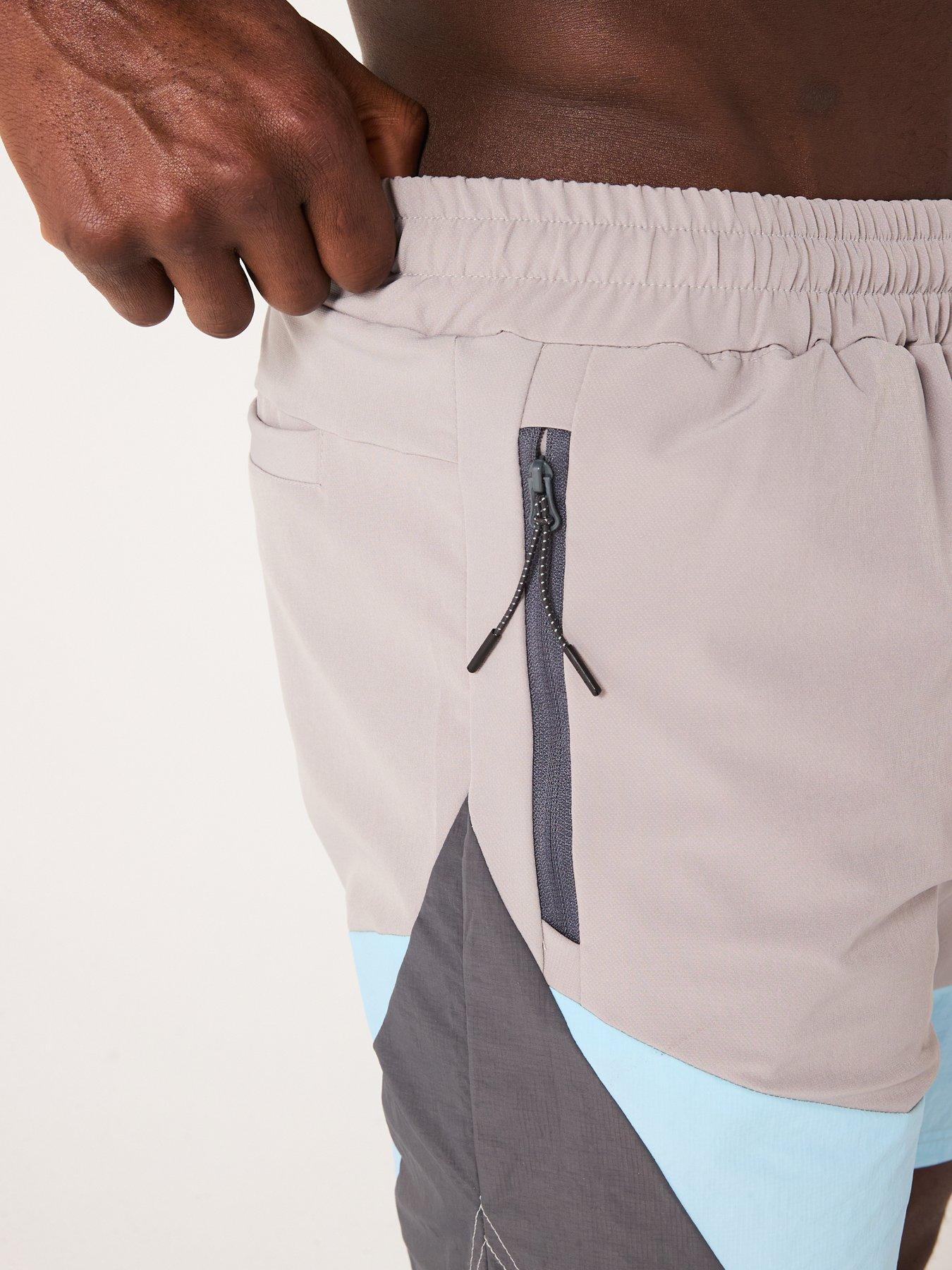 Image 4 of 6 of Okami Mens Connect Woven 7 Inch Short - Slate Grey/blue