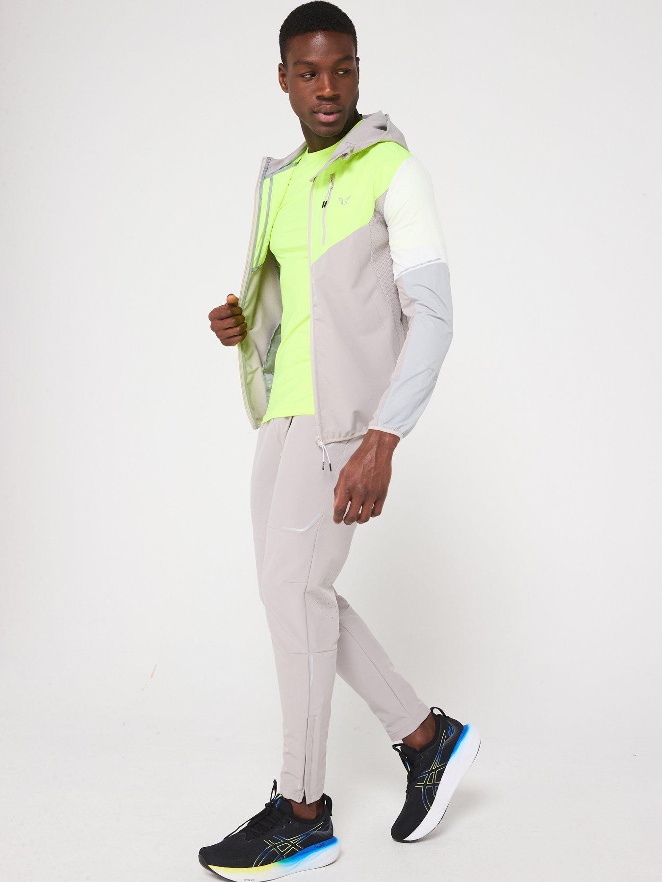 Image 3 of 6 of Okami Mens Wanderer Woven Track Top - White/Yellow/Light Grey
