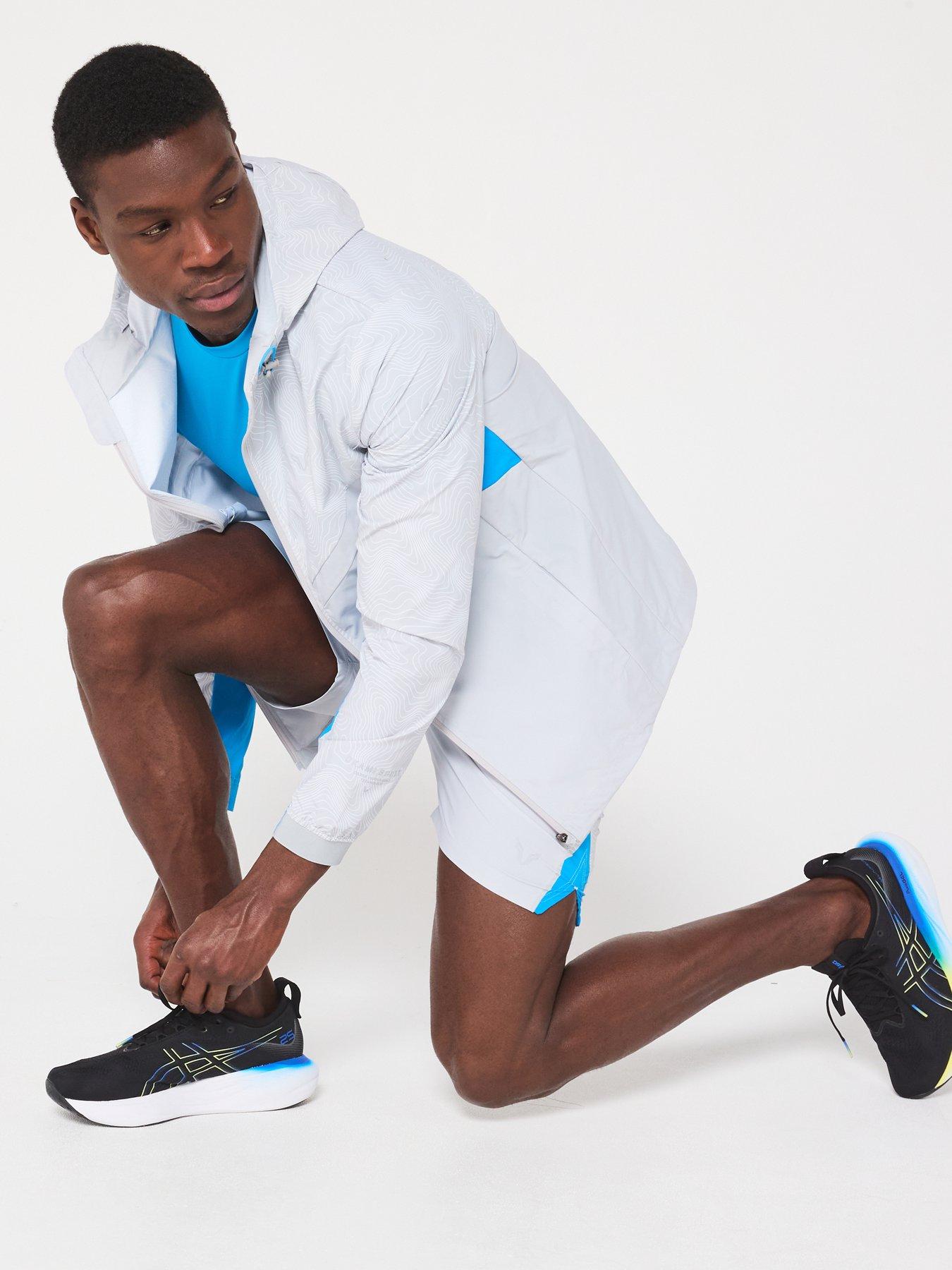 Image 5 of 6 of Okami Mens Contours Windbreaker - Light Grey/blue
