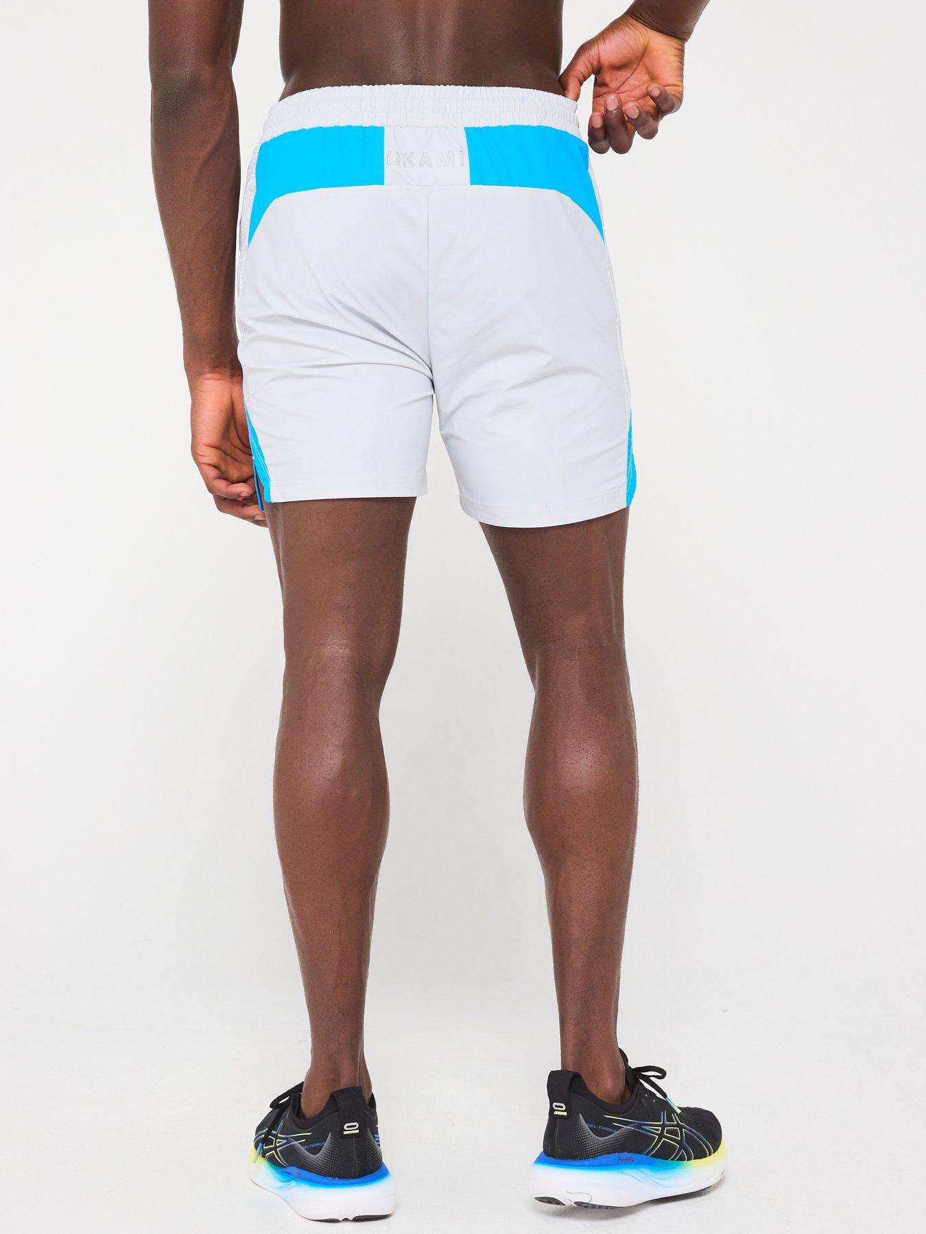 Image 2 of 6 of Okami Mens Origin 7 Inch Shorts - Light Grey/blue