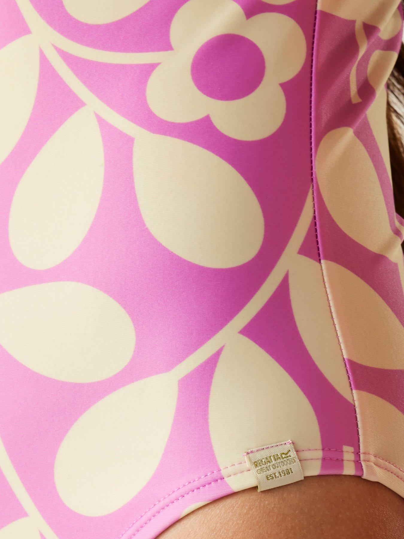 Image 4 of 6 of Regatta Orla Girls Kids Swimming Costume - Pink