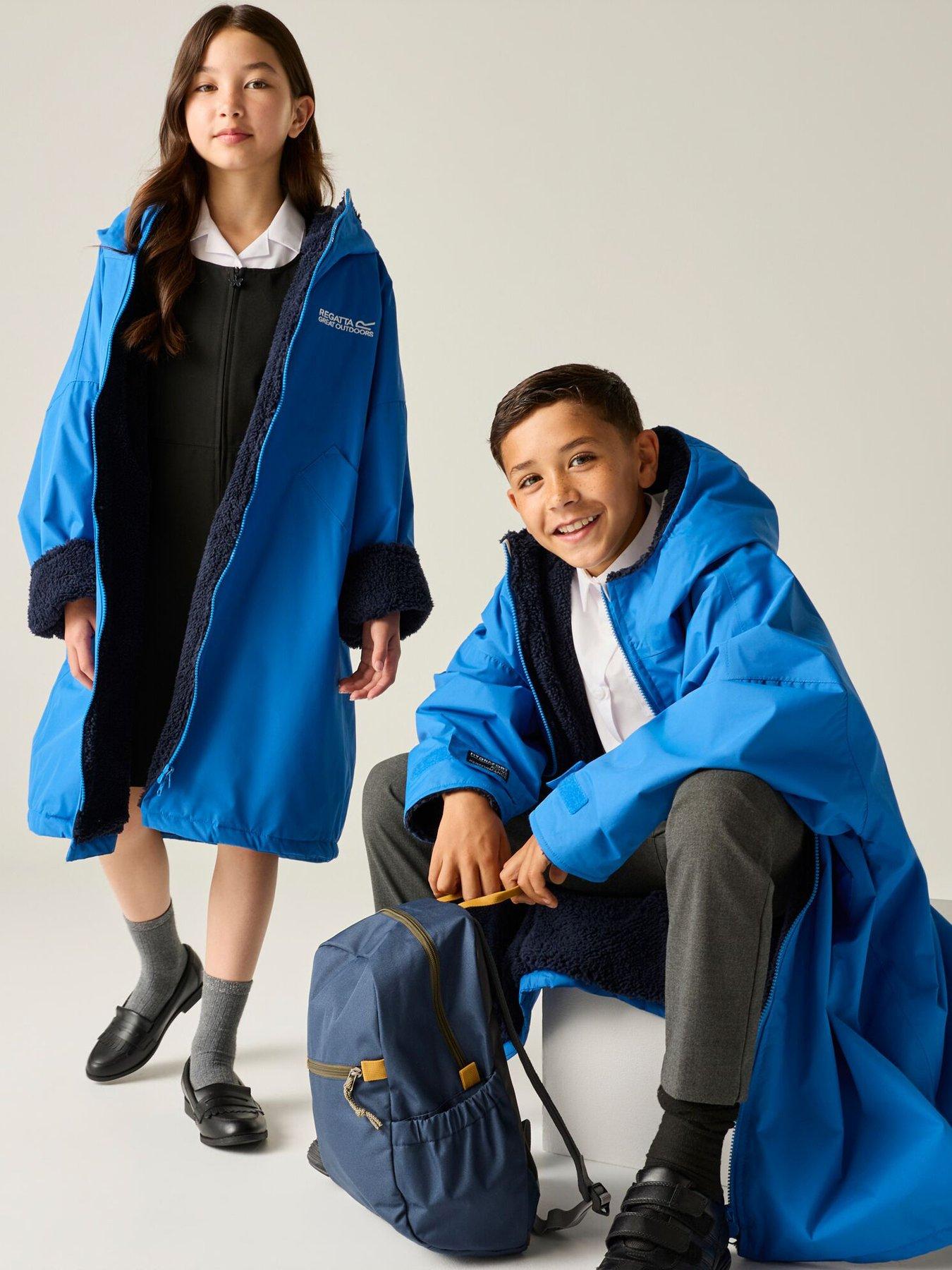 Regatta Junior Kids Waterproof Changing Robe - Blue