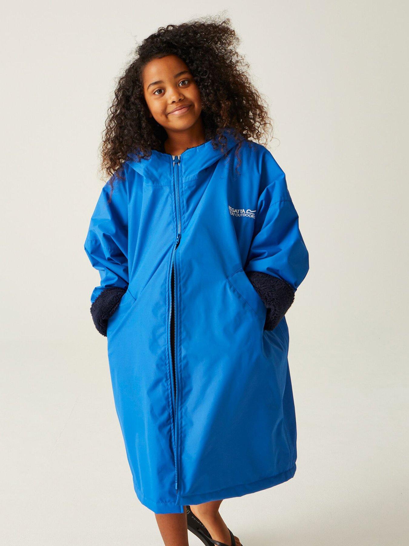 Image 1 of 6 of Regatta Junior Kids Waterproof Changing Robe - Blue
